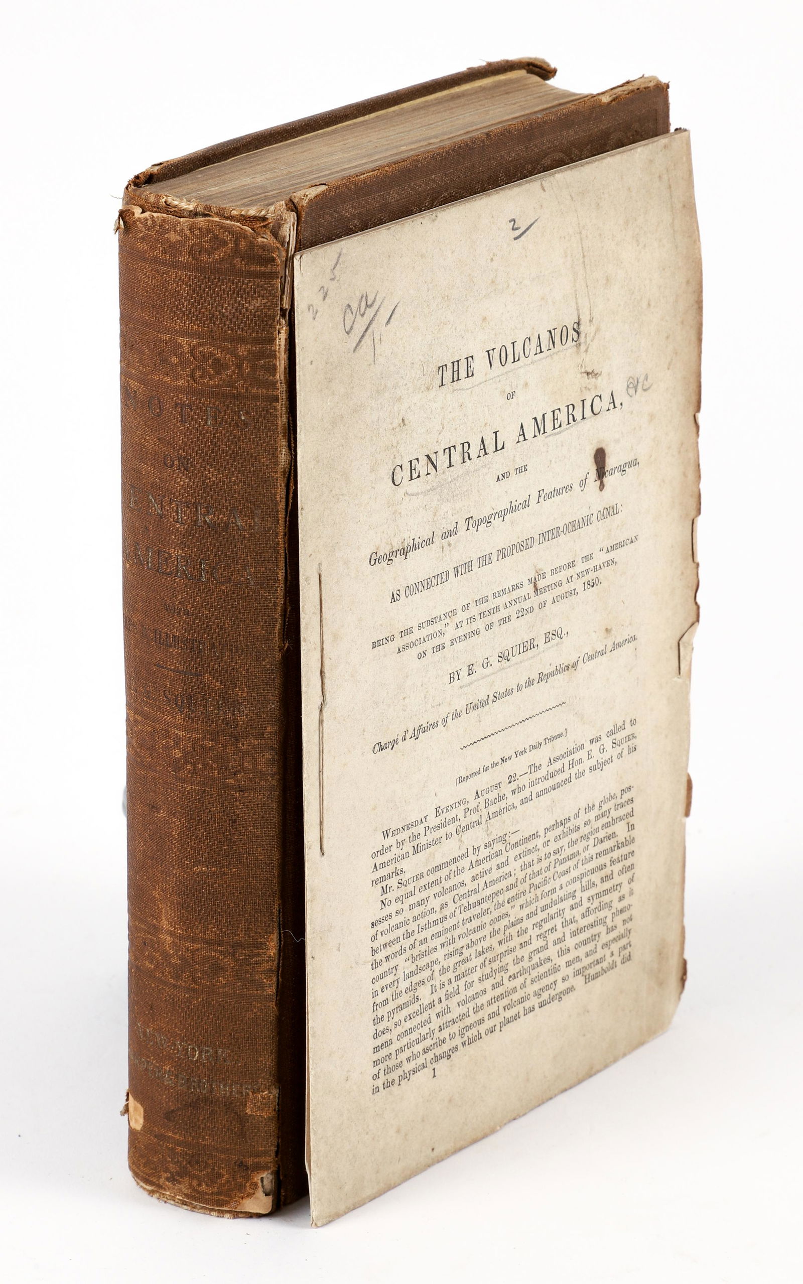 Squier Notes on Central America 1855 and Volcanos (1 of 5)