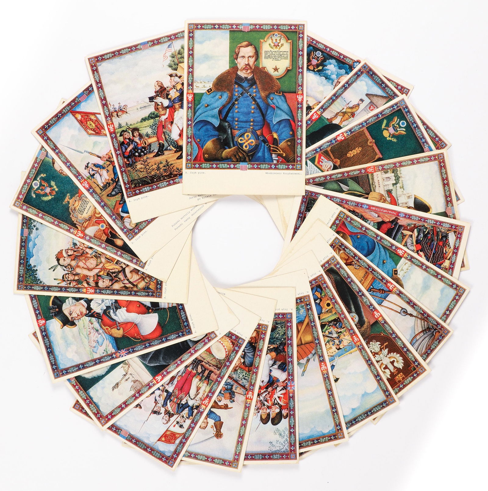 Arthur Szyk set of 19 Postcards Polish Heroes 1939 (1 of 5)