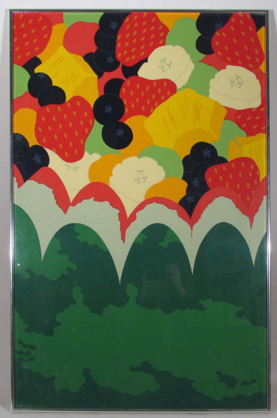 Herman Miller/Steven Frykholm Fruit Salad Poster: Artist: Frykholm, Steven for Herman Miller Title: Fruit Salad (For Summer Picnic) Date: 1977 Medium: screen printed poster Dimensions: 37.5 x 24.5 inches Signature: apparently unsign