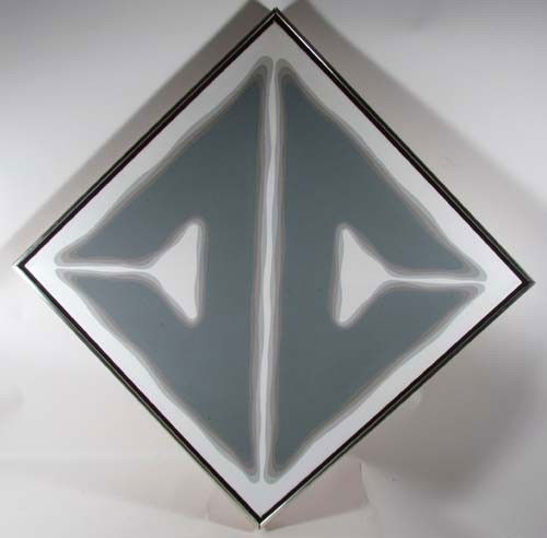 Nobu Fukui Untitled Abstract oil painting: Artist: Fukui, Nobu (Japanese/American, born 1942) Title: Untitled Abstract Date: 1970 Medium: oil on canvas Dimensions: 22 x 22 inches Signature: signed and dated Nobu Fukui 1970 o