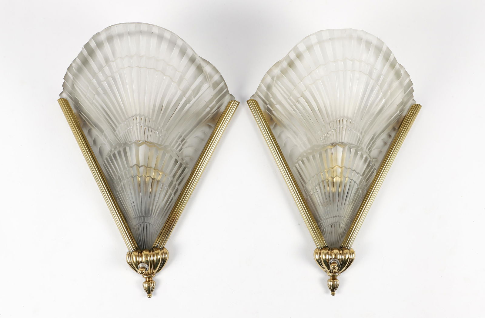Pair of Noverdy French Art Deco Sconces (1 of 4)