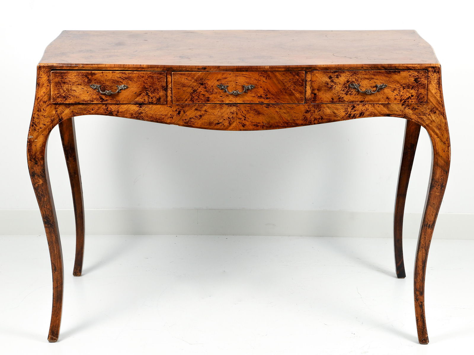 Italian walnut veneer Console Table (1 of 5)
