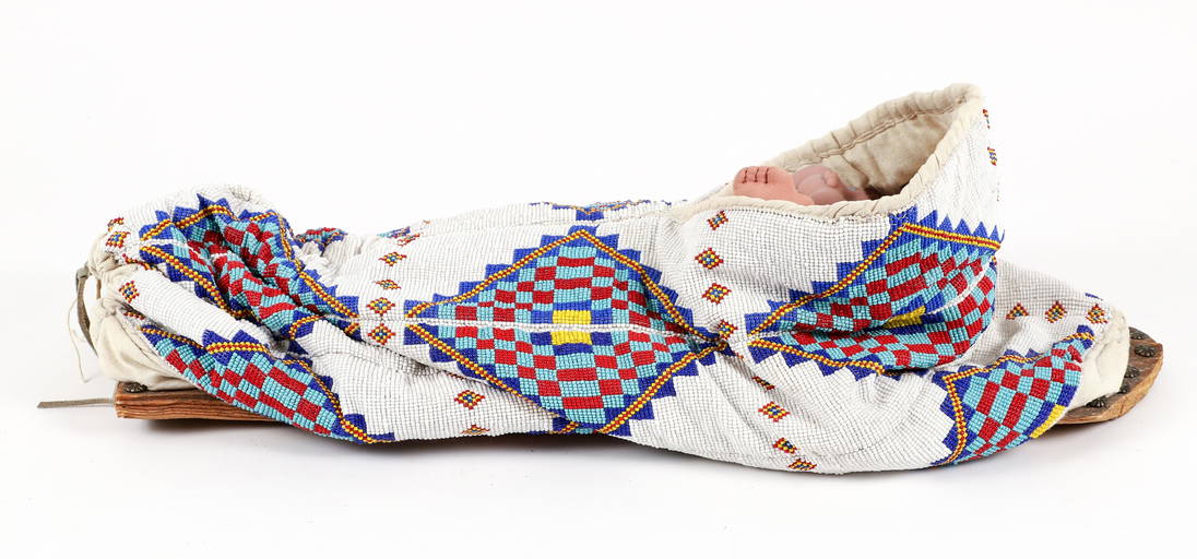 Hand Loombeaded cradle Board Papoose (0236) on Jun 11, 2022 Concept Art Gallery in PA