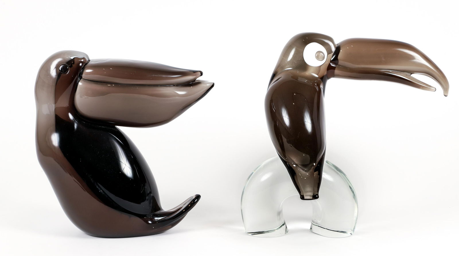 Licio Zanetti Murano Glass Toucan Bird Sculptures (1 of 7)