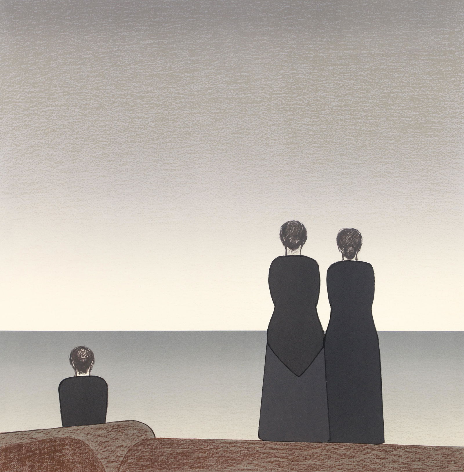 Will Barnet Lithograph Peter Grimes Met Opera 1983: Barnet, Will (American, 1911-2012), Peter Grimes, 1983, serigraph, signed, dated, and marked 46/250 in pencil to bottom, image 22.5 x 21.25 inches, frame 34 x 32 inches. A single print from the Metrop