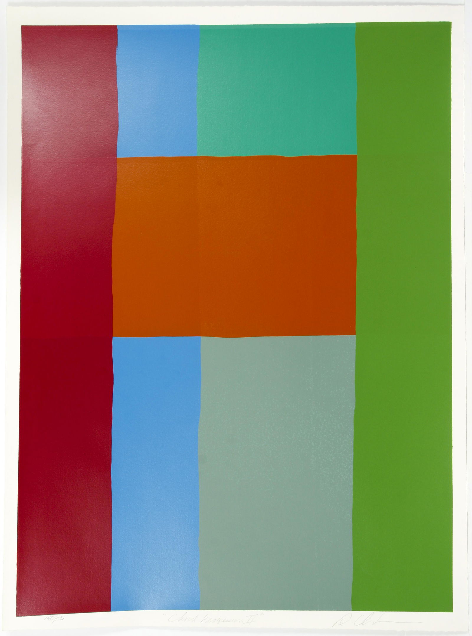Dan Christensen orig serigraph Chord Progression (1 of 6)
