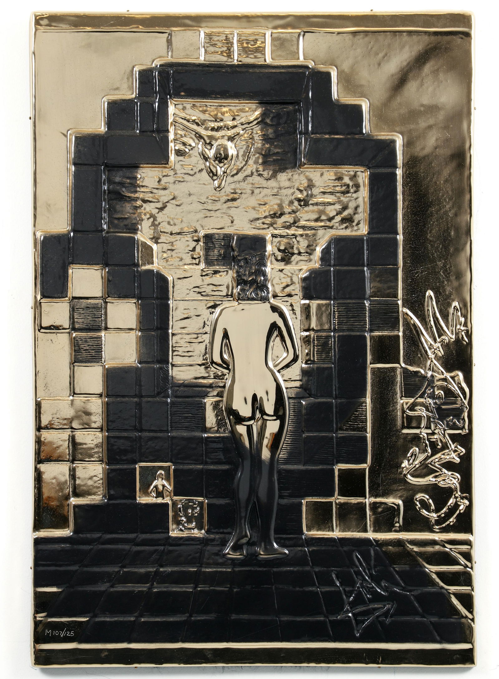 Salvador Dali Gold Relief Lincoln in Dalivision portfolio (1 of 6)