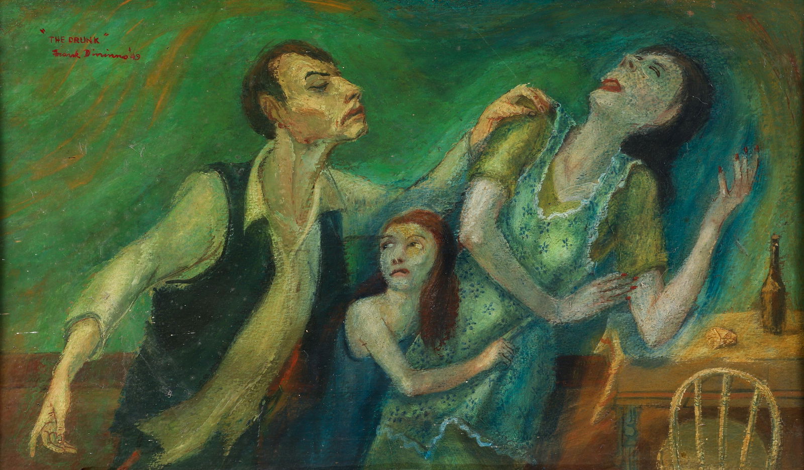 Frank Dininno 1949 painting The Drunk (1 of 5)