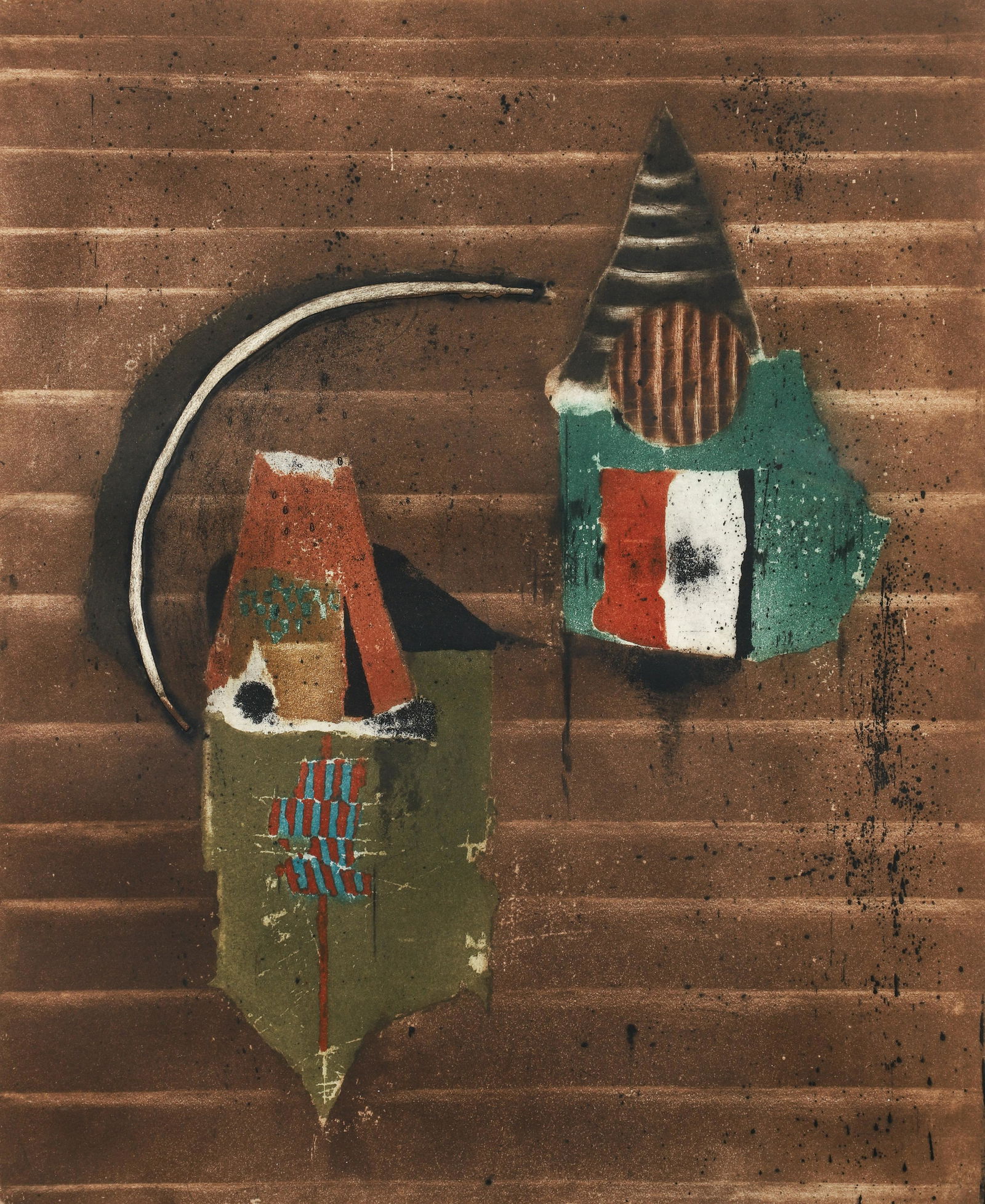 Johnny Friedlaender Signed Abstract Etching (1 of 5)