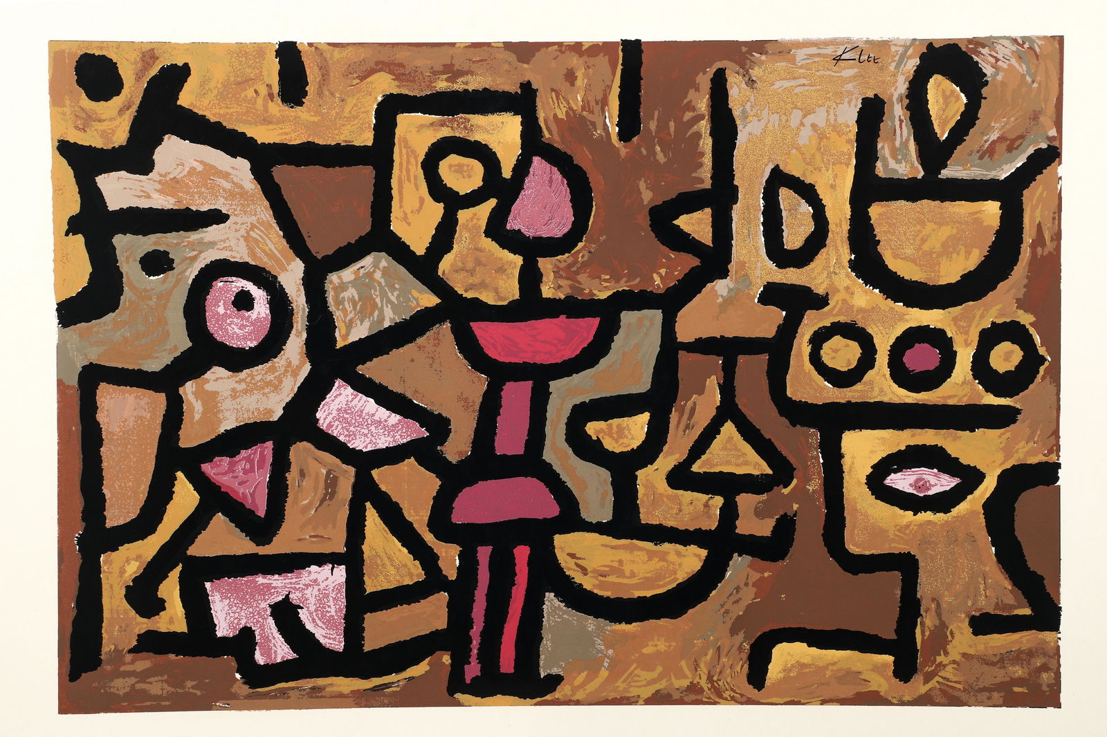 After Paul Klee Musique Diurne Serigraph 1953 Edition of 300 (1 of 4)