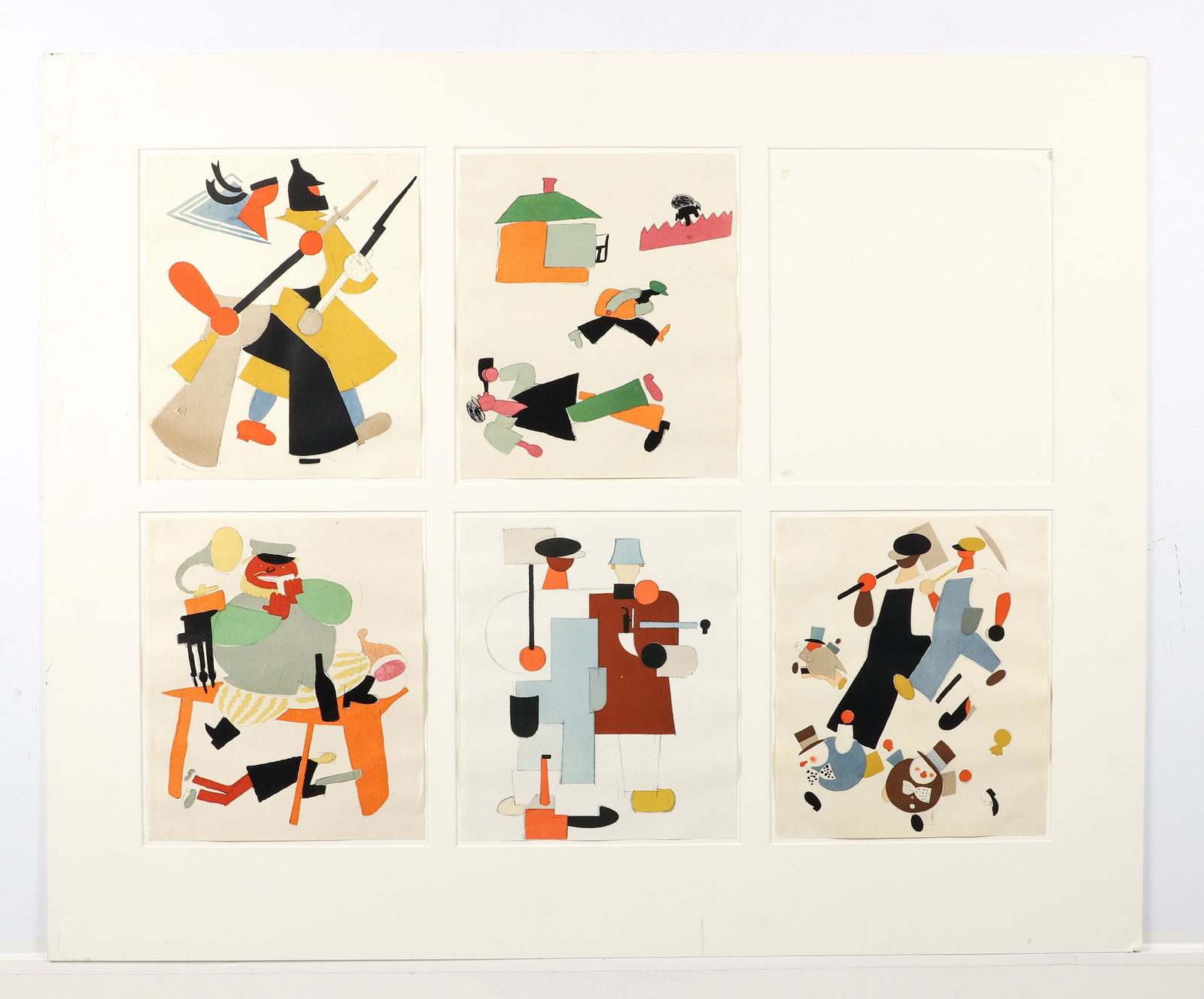 Vladimir Lebedev 5 Lithographs Russian Placards 1923 (1 of 6)