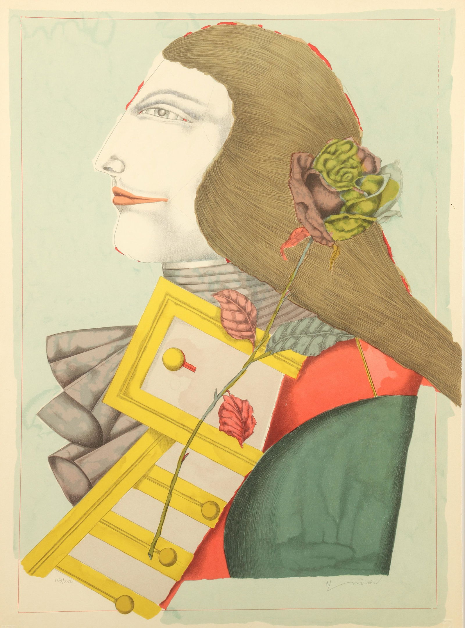 Richard Lindner Rosenkavalier Lithograph Met Opera 1977 (1 of 5)