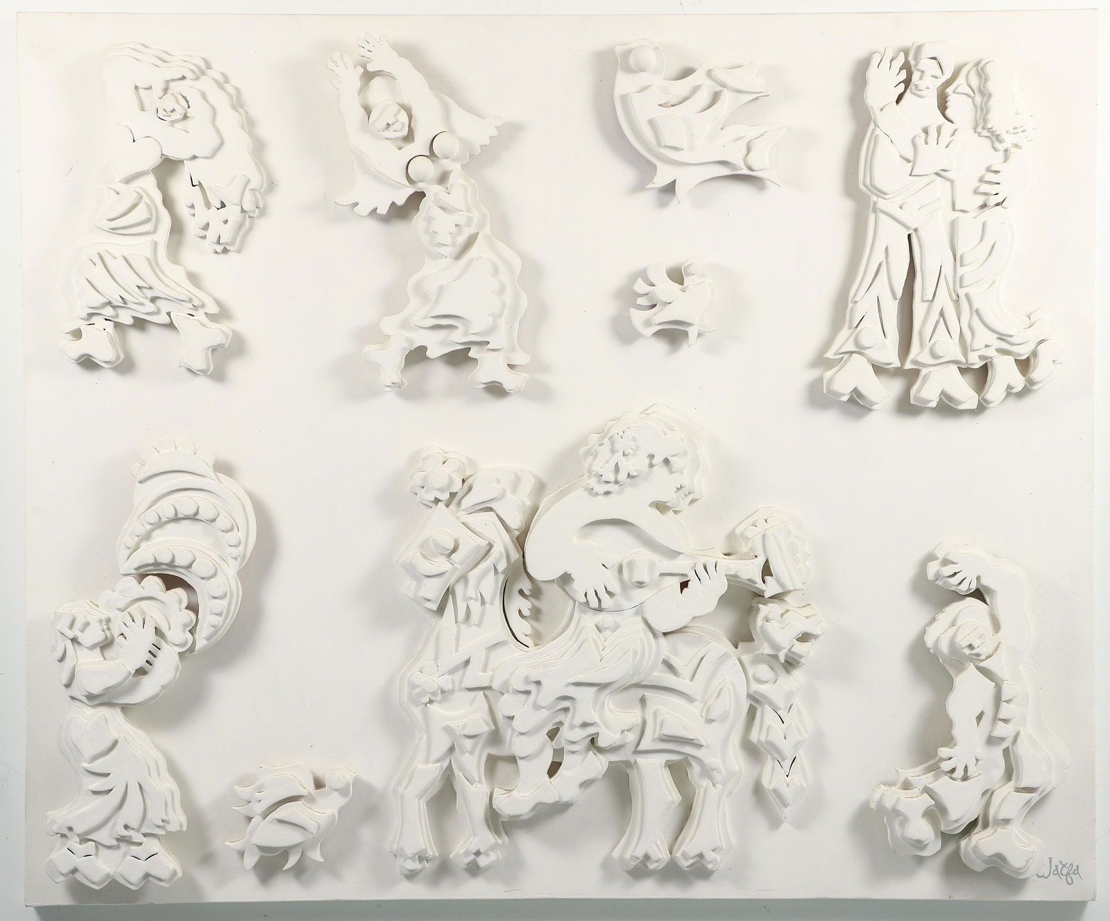 Watfa Midani painted puzzle collage Retual (1 of 5)