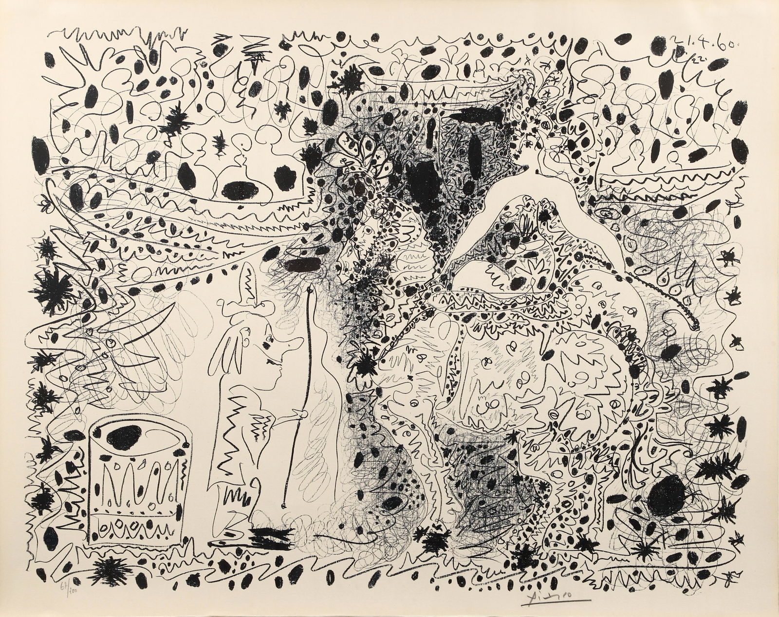 Pablo Picasso The Horsewoman 1960 Signed Lithograph (1 of 7)