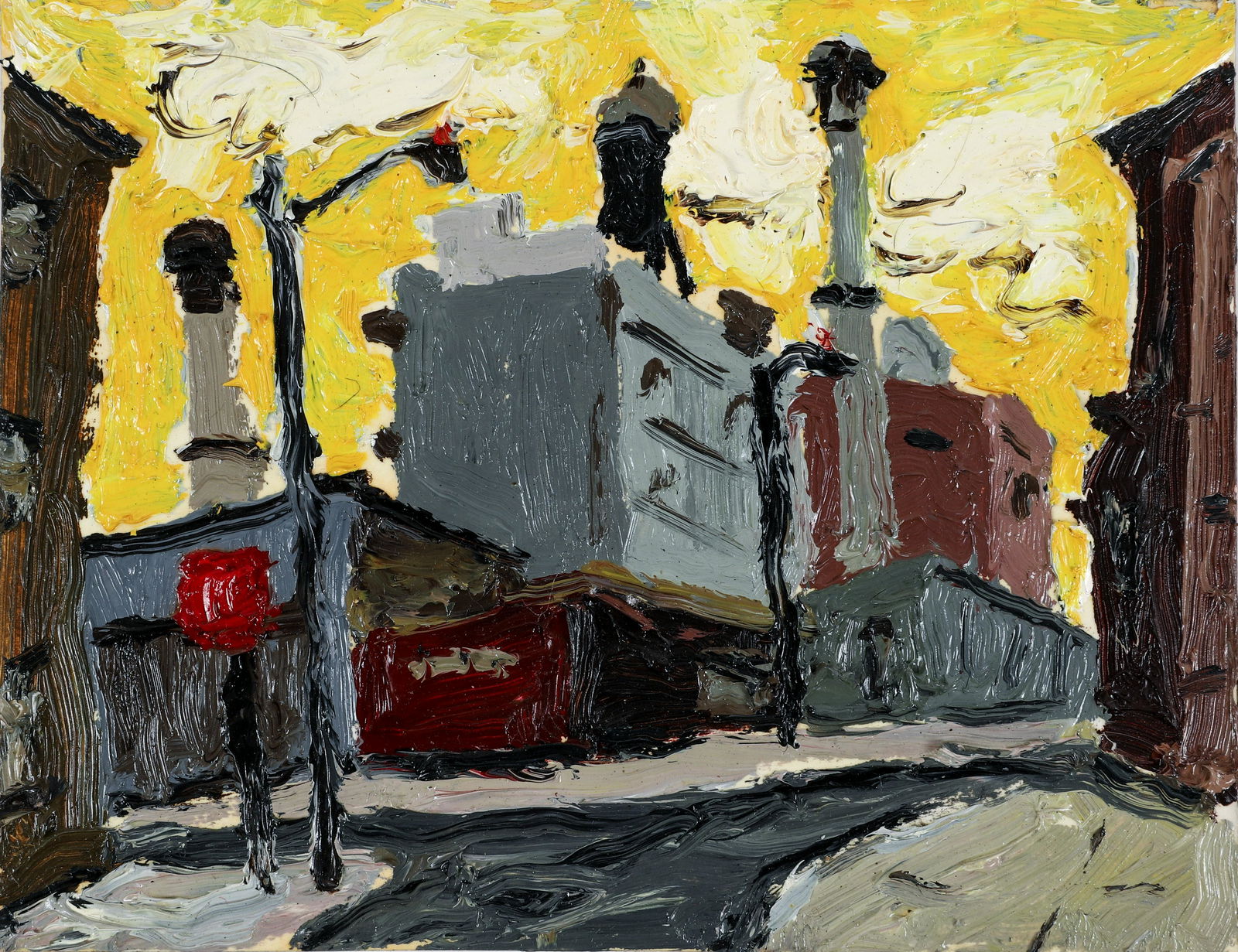 Arnold Sharrad Oil Ptg Under Brooklyn Bridge 2012 (1 of 4)