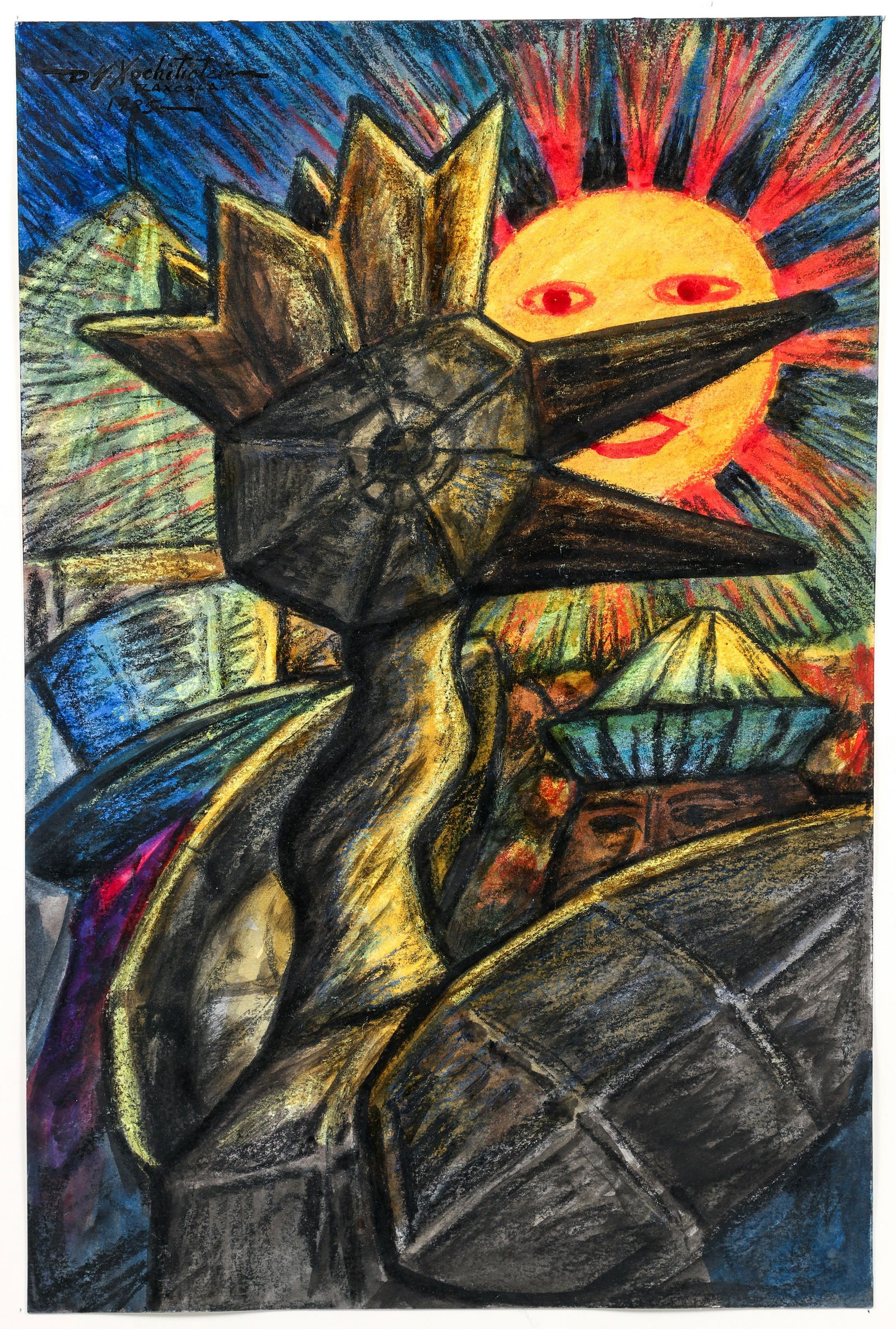 Desiderio Hernandez Xochitiotzin Watercolor and crayon (1 of 4)