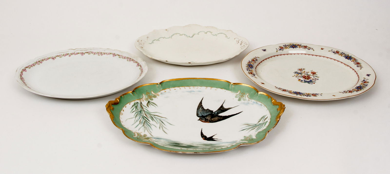 Lot of 4 Large Porcelain Trays (1 of 12)