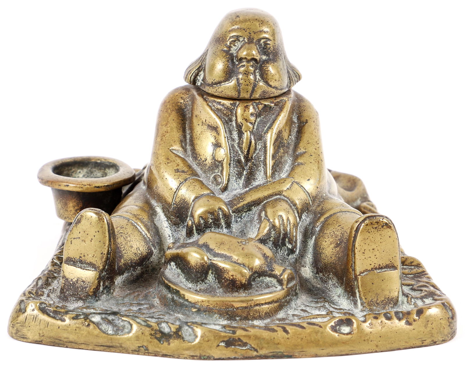 Daniel Lambert Fat Man Brass Inkwell (1 of 5)