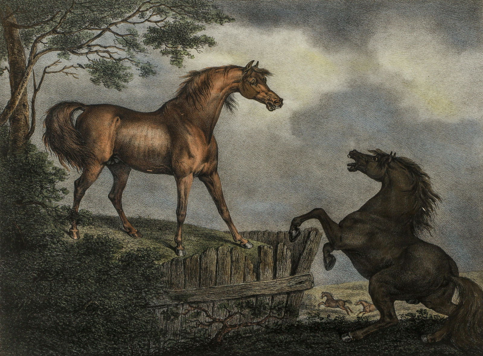 Henry Chalon Pair Lithos Passions of the Horse (1 of 12)