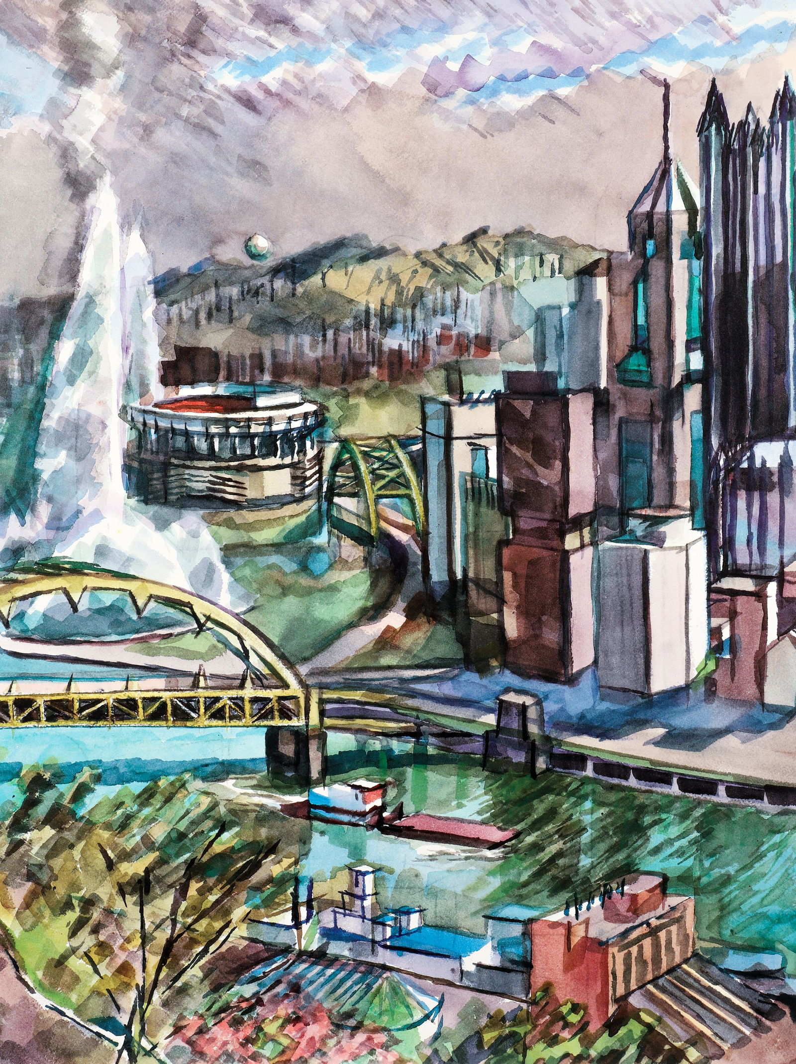 Henry Koerner Signed Pittsburgh Renaissance II Print (1 of 5)