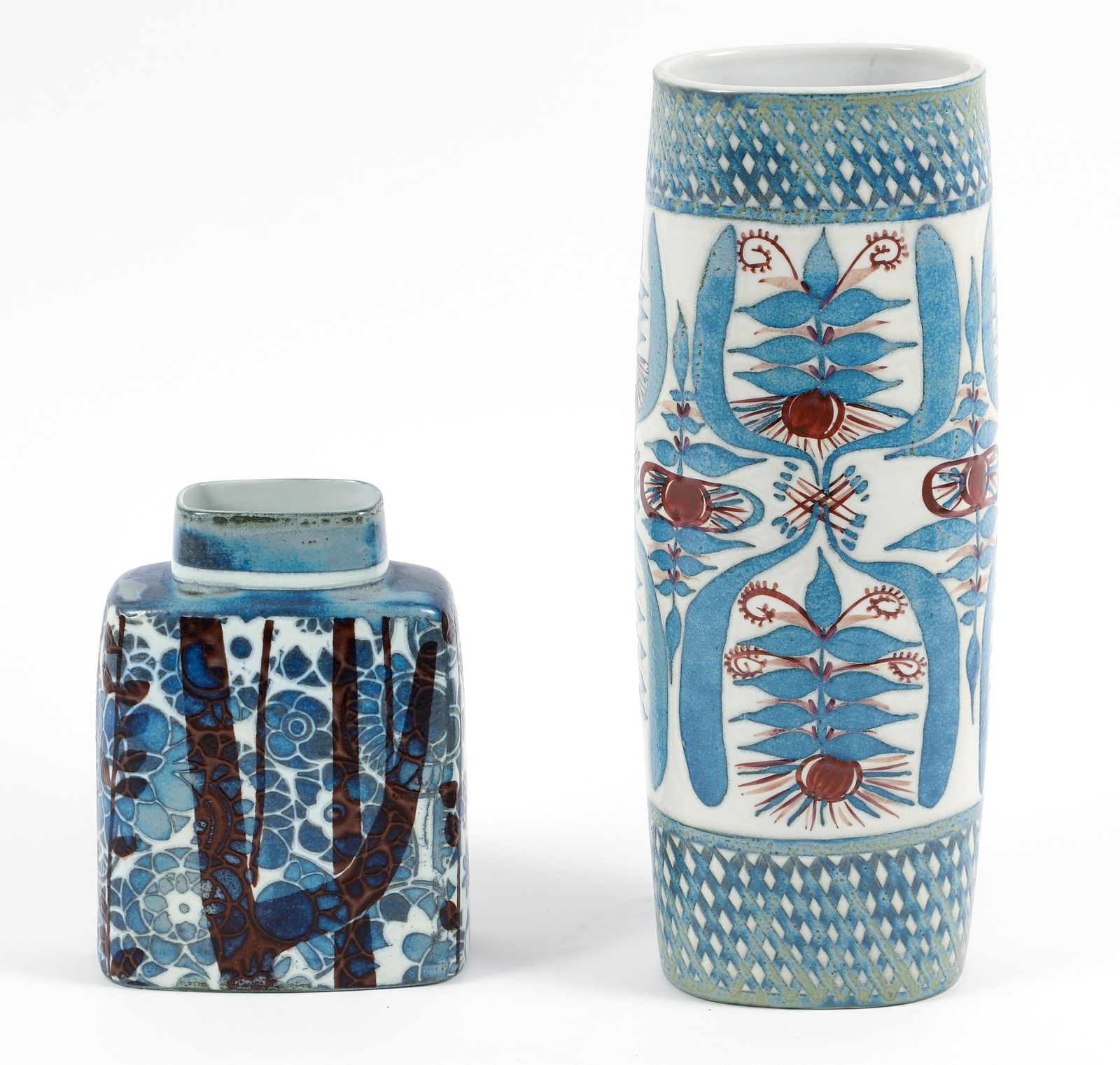 Pair of Royal Copenhagen Fajance Vases (1 of 5)