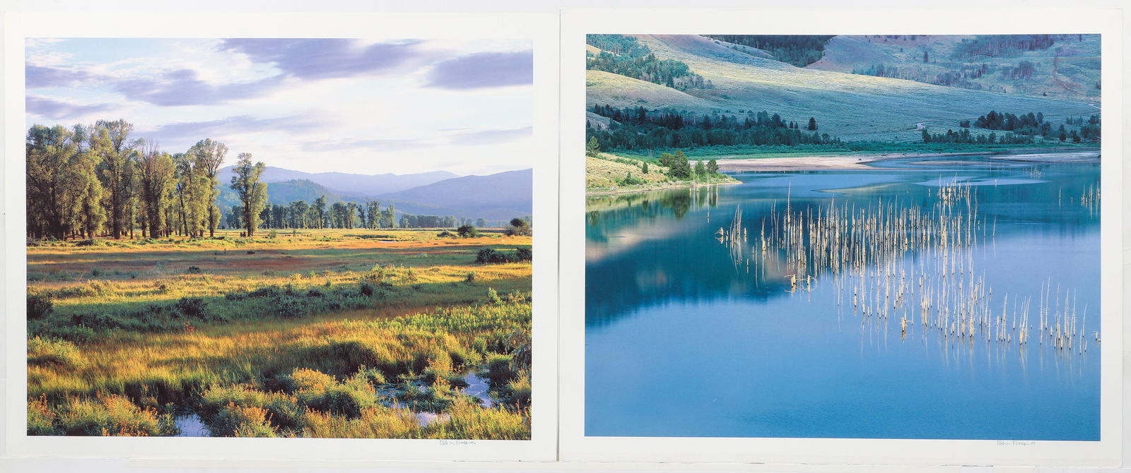 2 color landscape photos pencil signed (1 of 7)