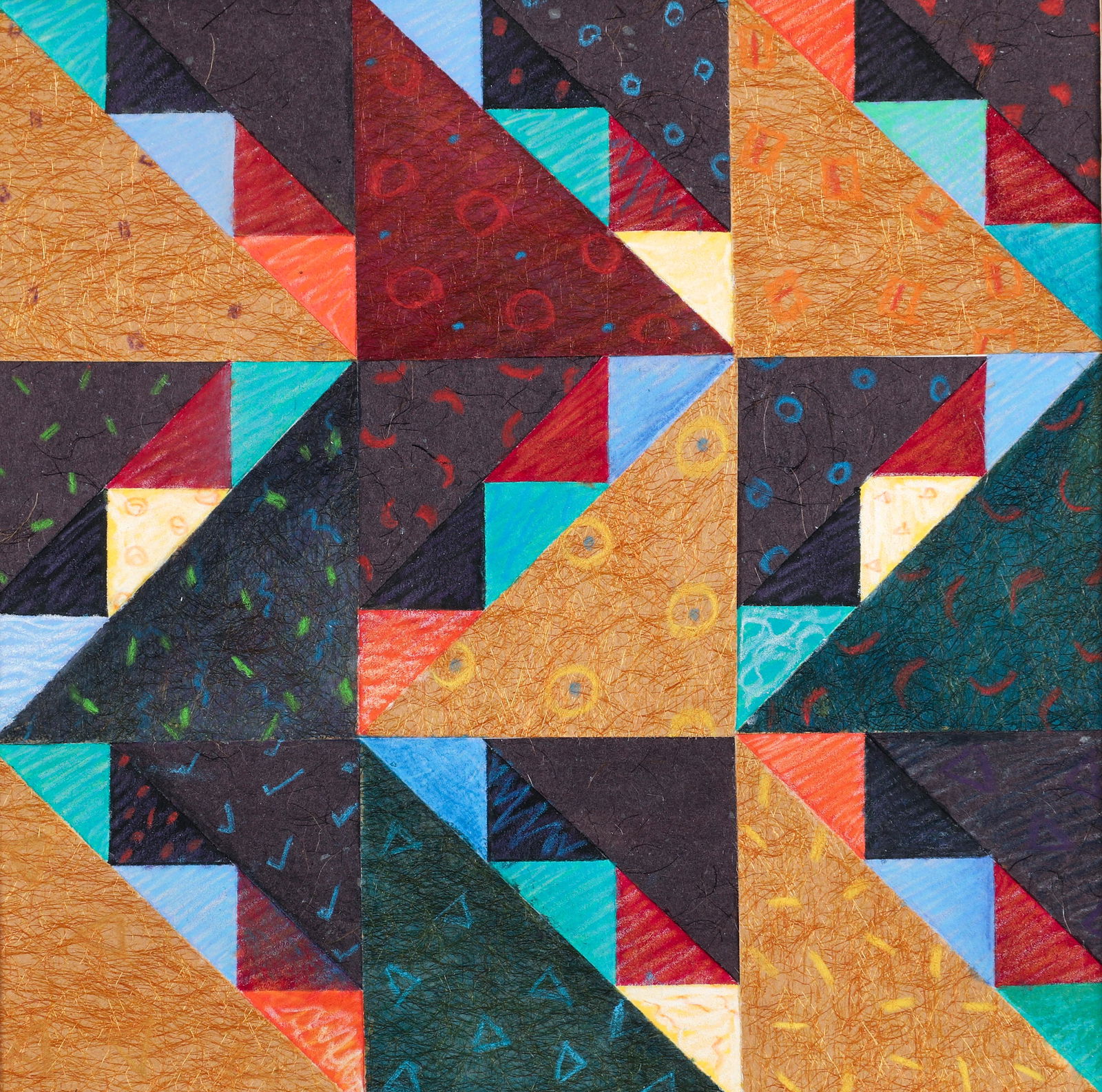 Carol Brode cut paper collage Zig-Zag (1 of 5)
