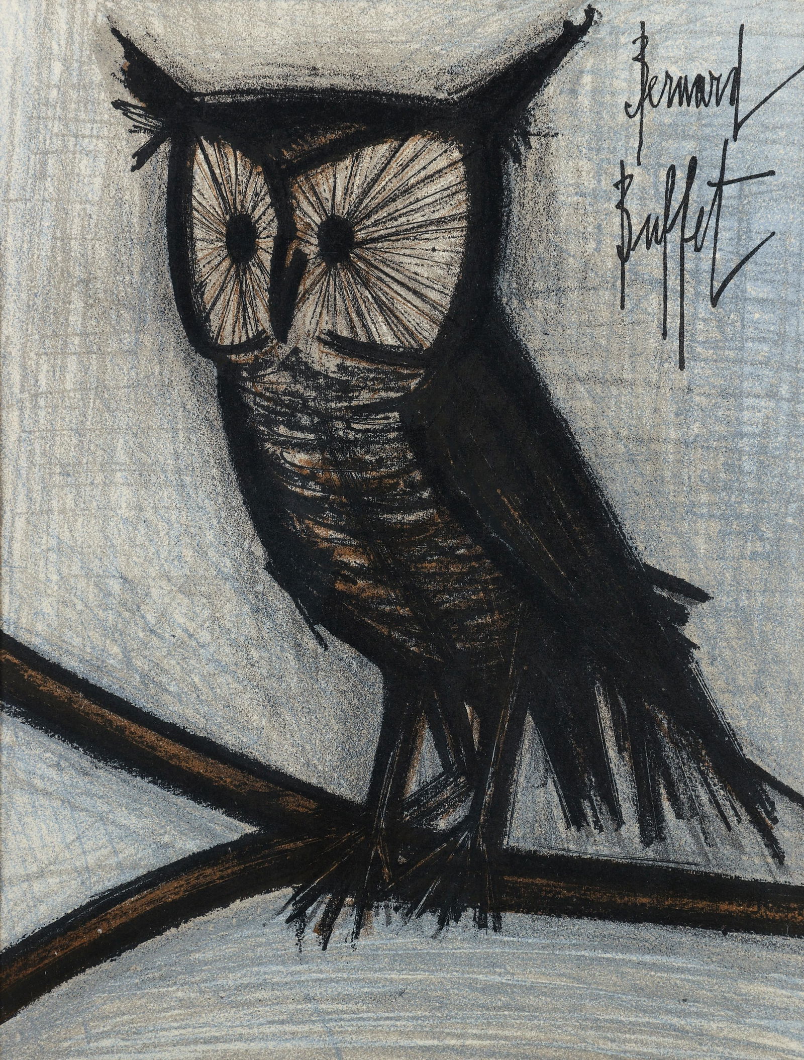 Bernard Buffet Little Owl Lithograph 1968 (1 of 4)