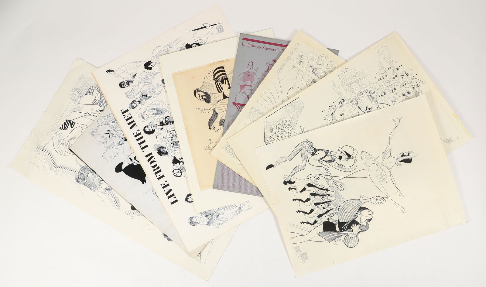 Lot of 7 Al Hirschfeld Prints (1 of 16)