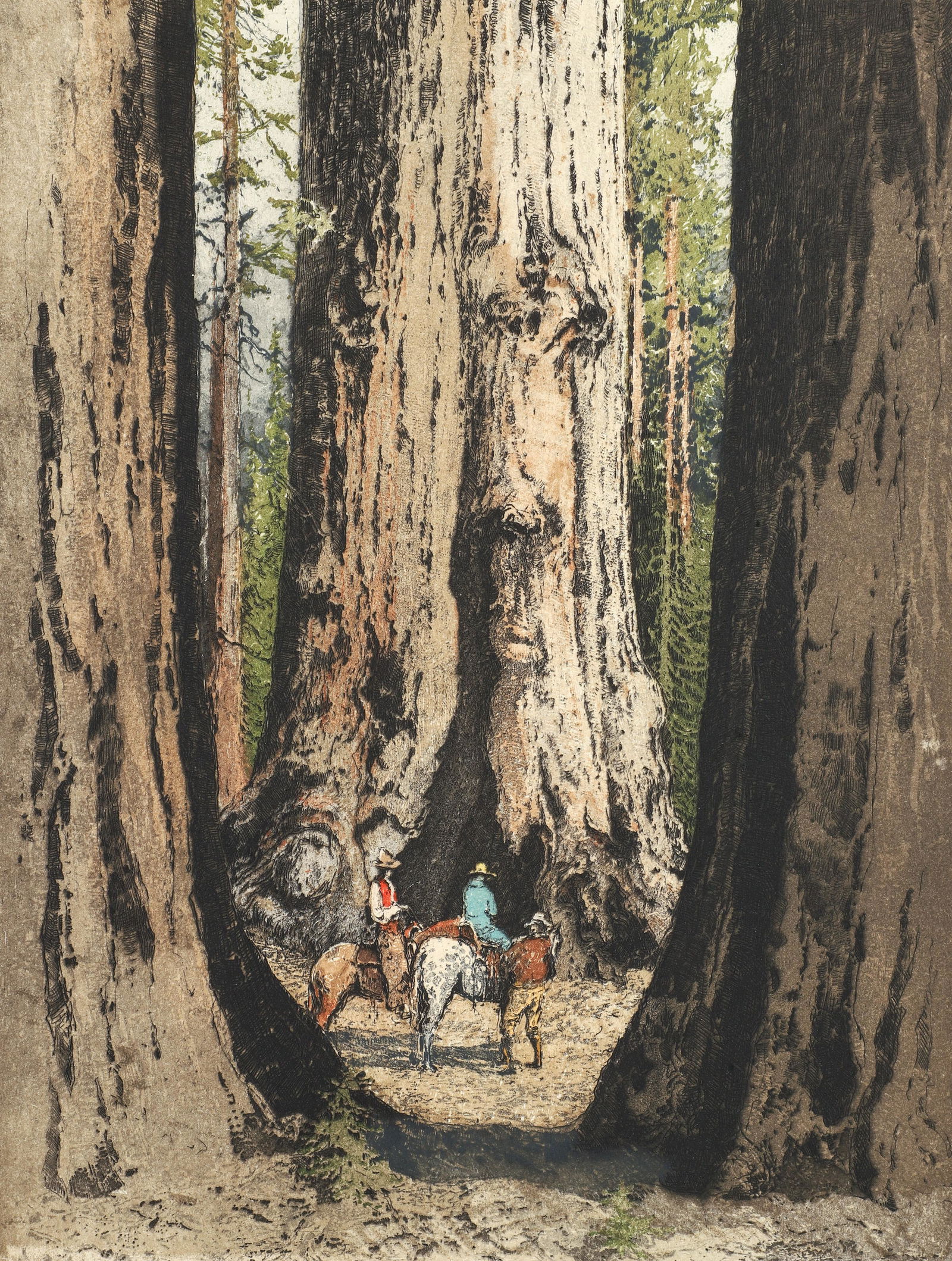 Luigi Kasimir Riders No. 537 Aquatint Etching (1 of 4)