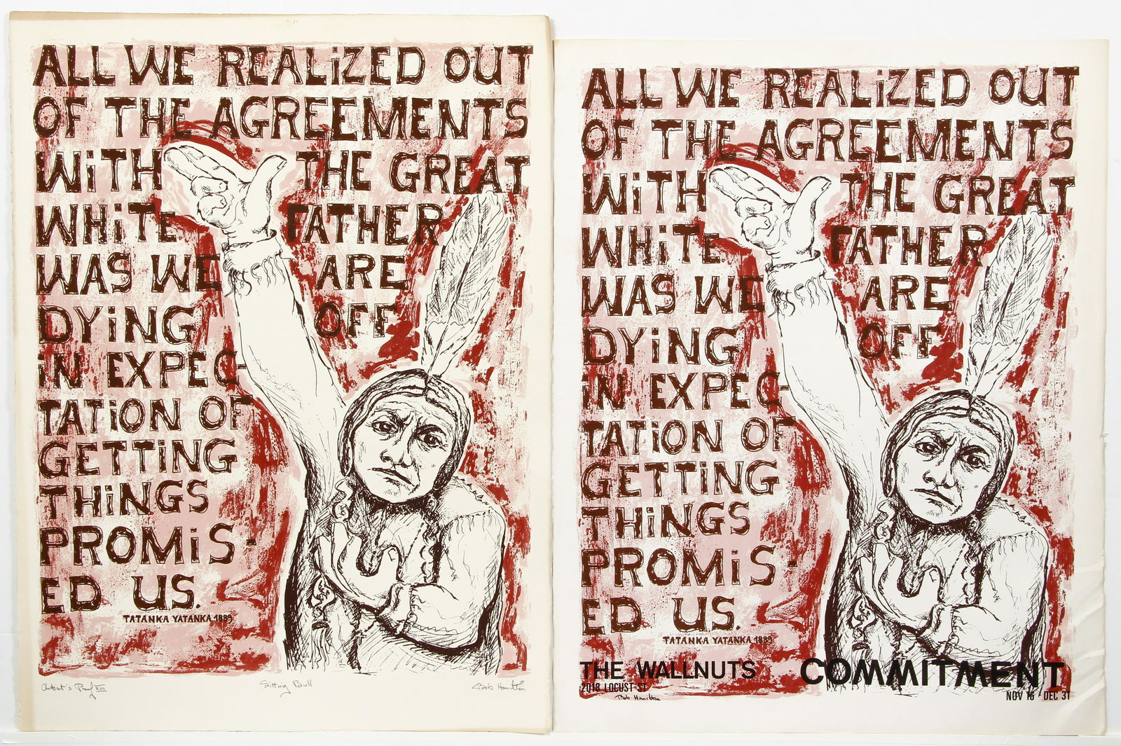 Bob LaBobgah Sitting Bull Print and Poster Wallnuts (1 of 9)