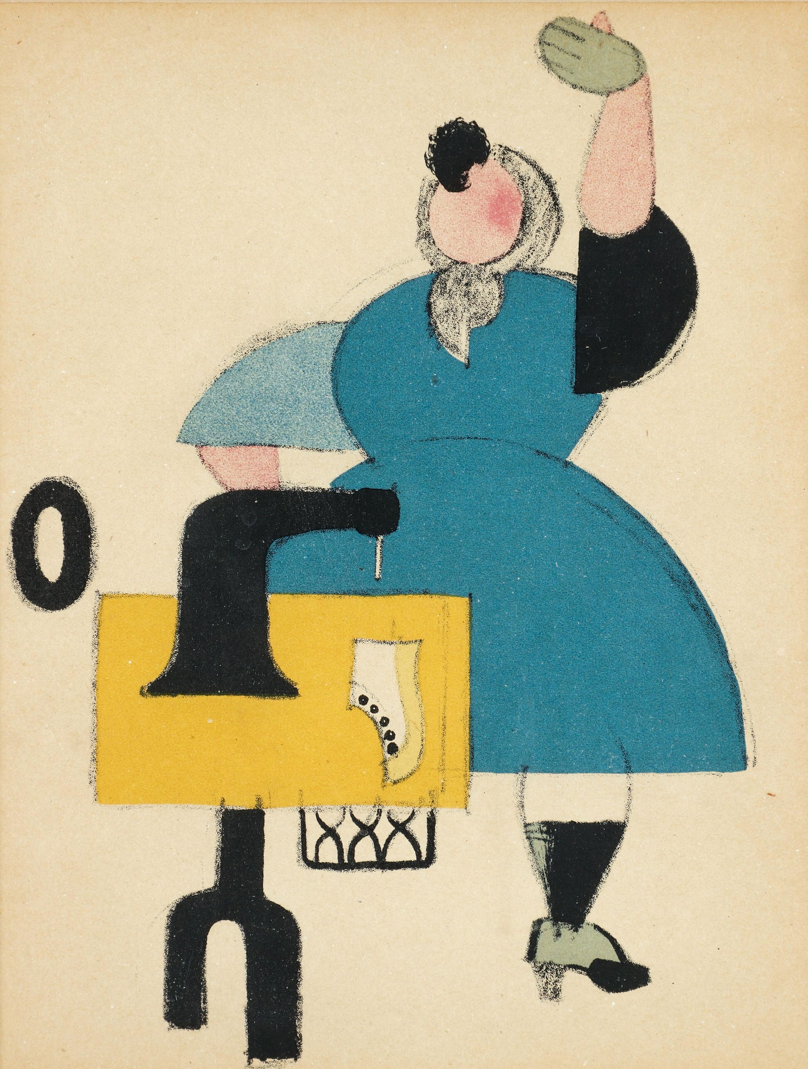 Vladimir Lebedev Lithograph Russian Placards 1923 (1 of 3)