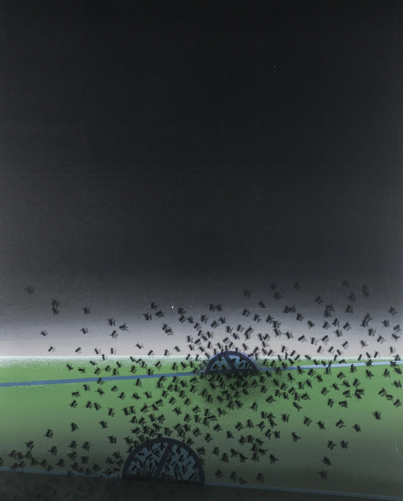 David Manzur 1993 orig litho Requiem Para Un Paisaje: Manzur Londono, David (Colombian, born 1929), Requiem Para Un Paisaje AmazÃ³nico, 1993, lithograph printed in colors, 30.5 x 24.5 inches, pencil signed, dated, and inscribed P. A., unframed.