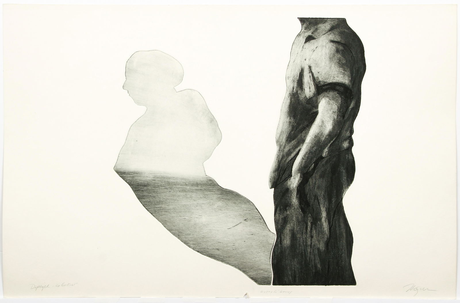 Michael Mazur Diptych The Artist Etching Signed (1 of 5)