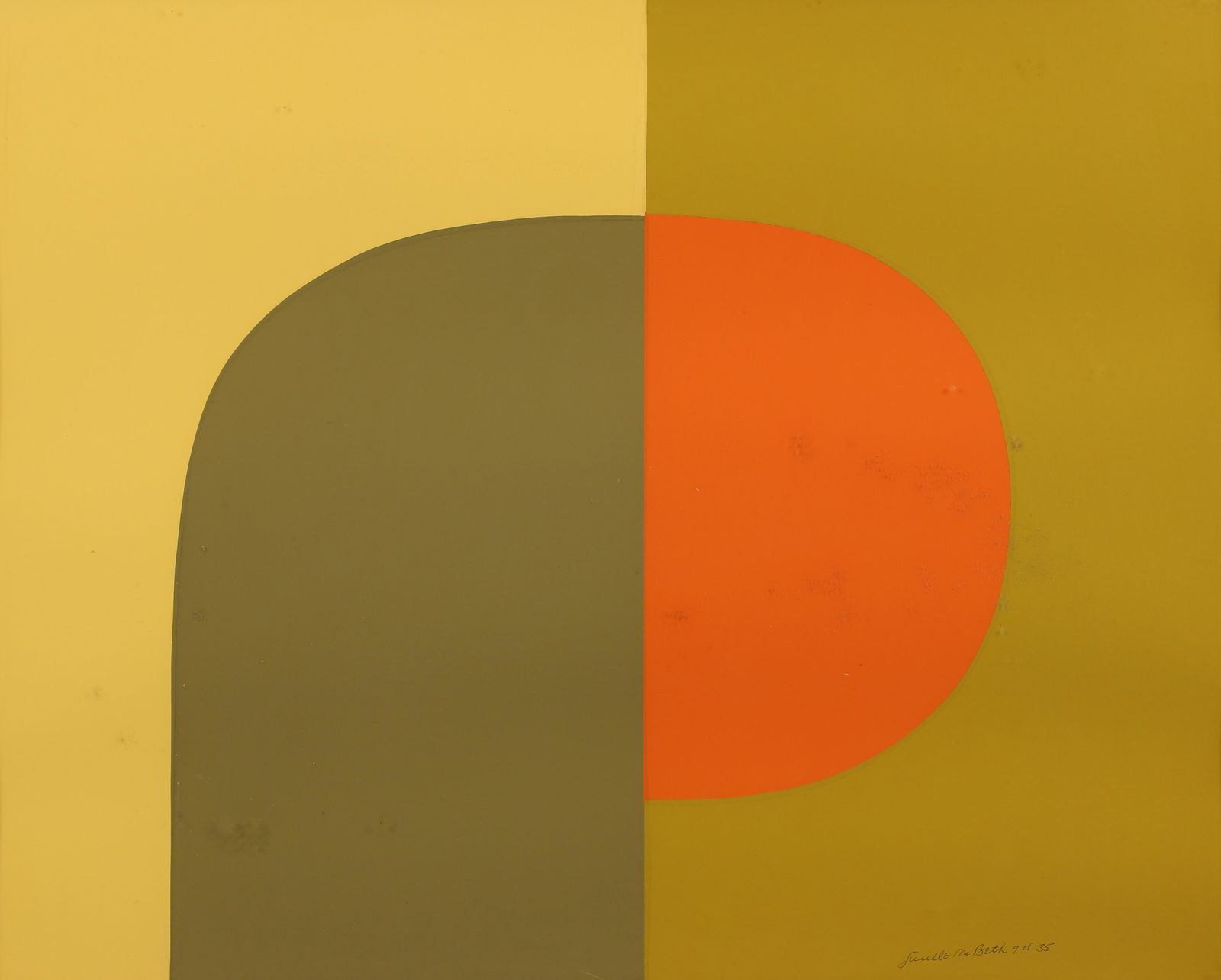 Lucille McBeth Signed Hard Edge Screenprint (1 of 4)