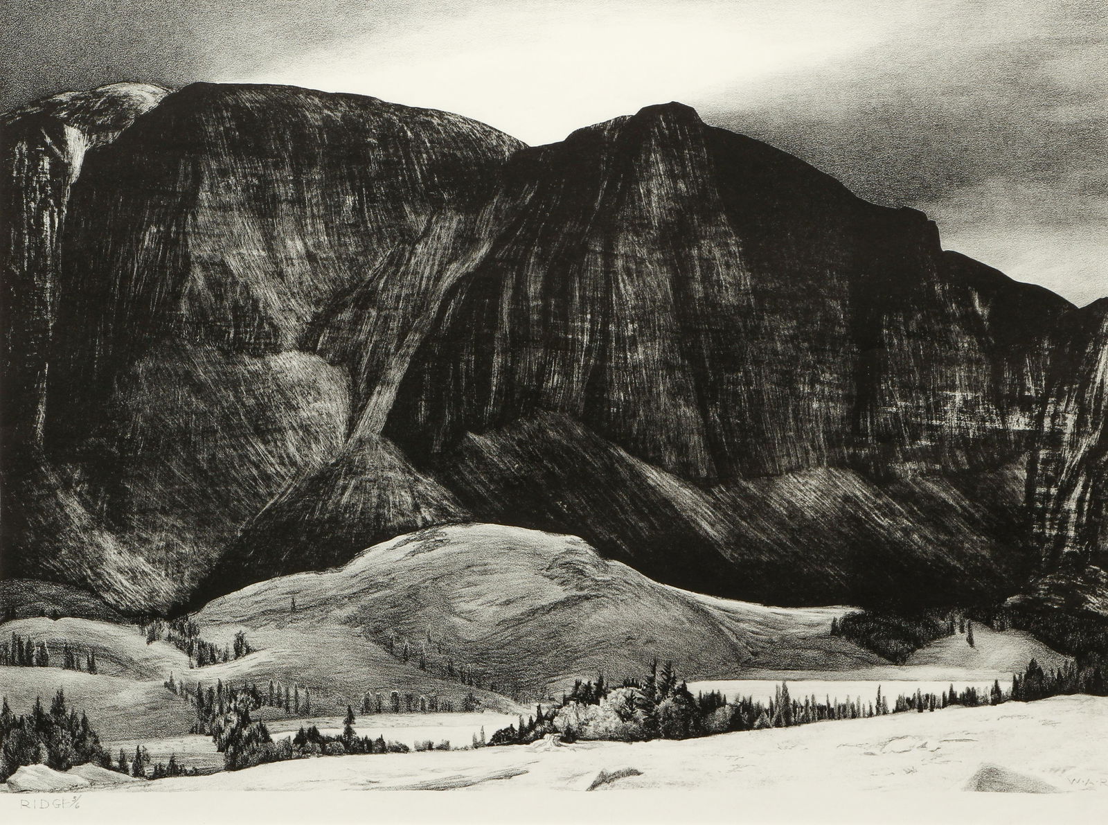 Wilfred A. Readio Colorado lithograph Ridge (1 of 4)