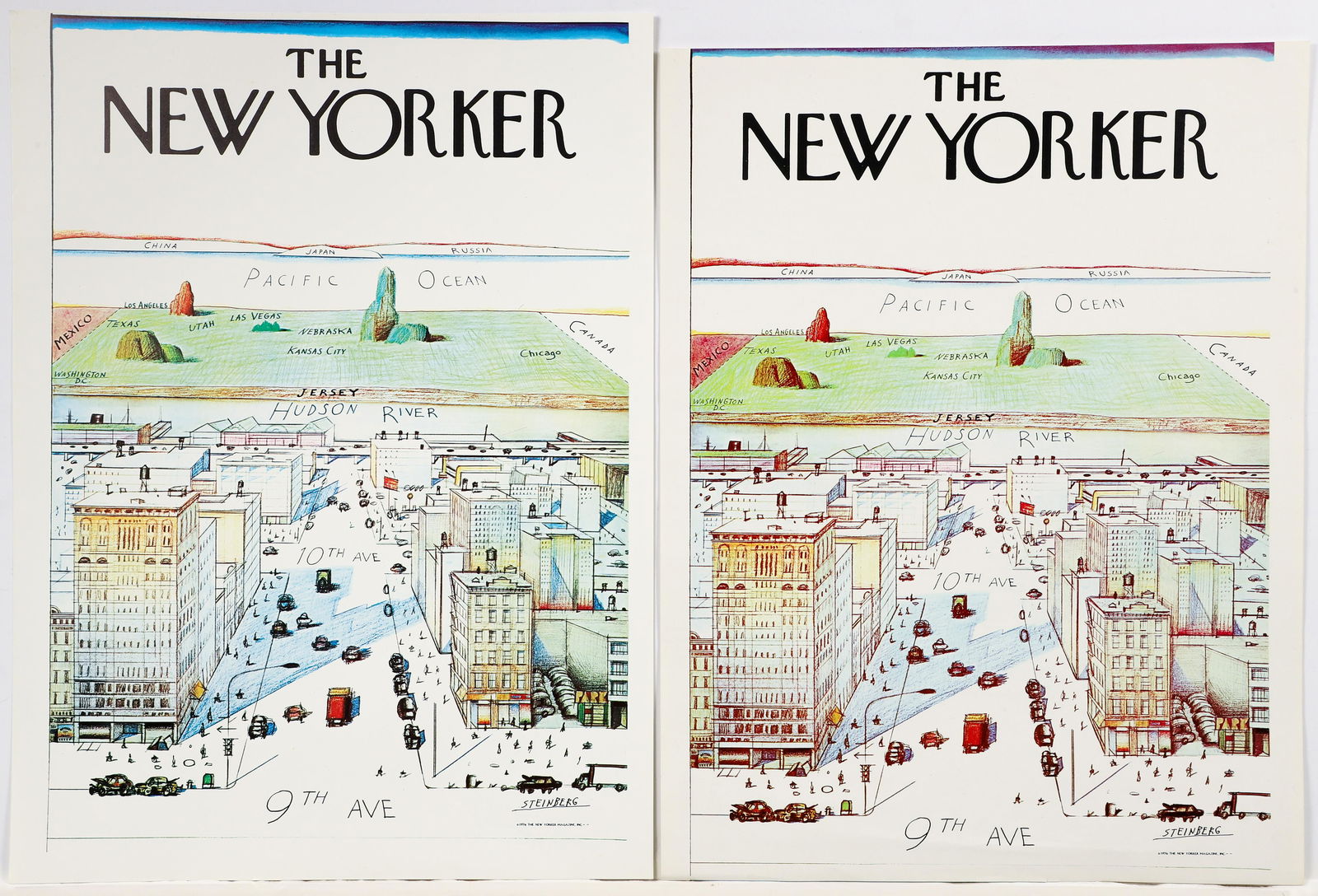 View of the World from 9th Avenue Steinberg 1976 (1 of 7)
