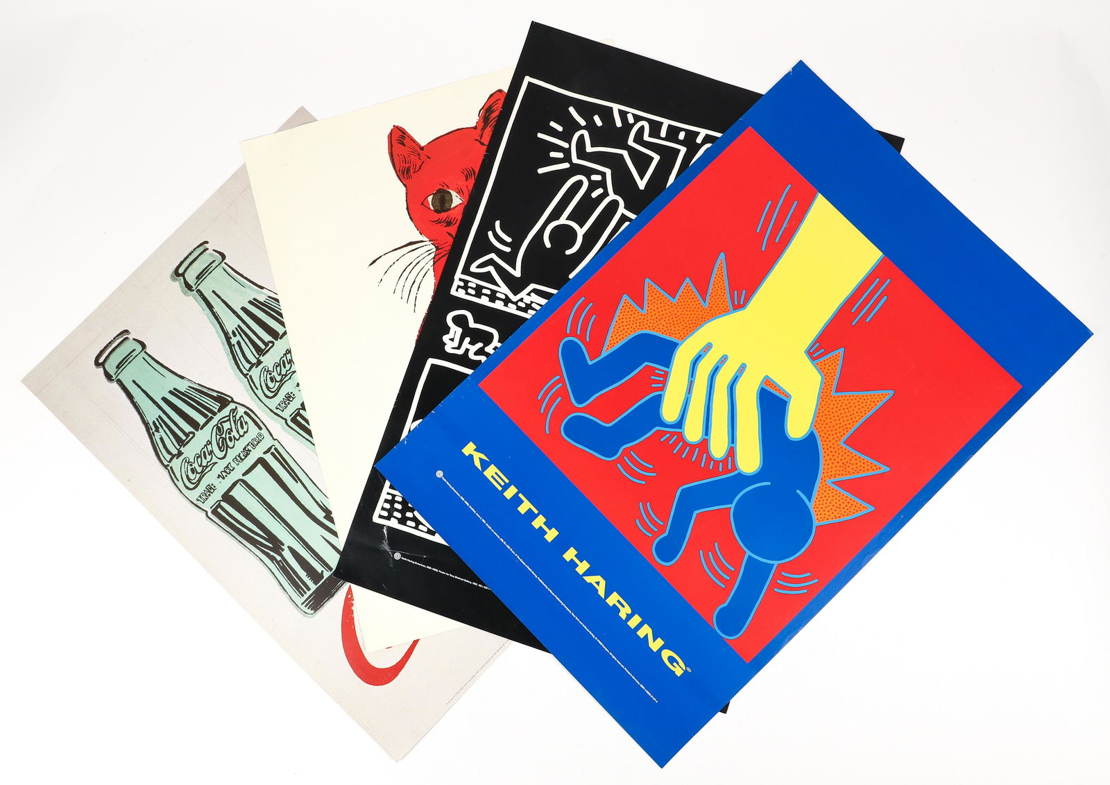 Group of 4 Posters Andy Warhol and Keith Haring (1 of 9)