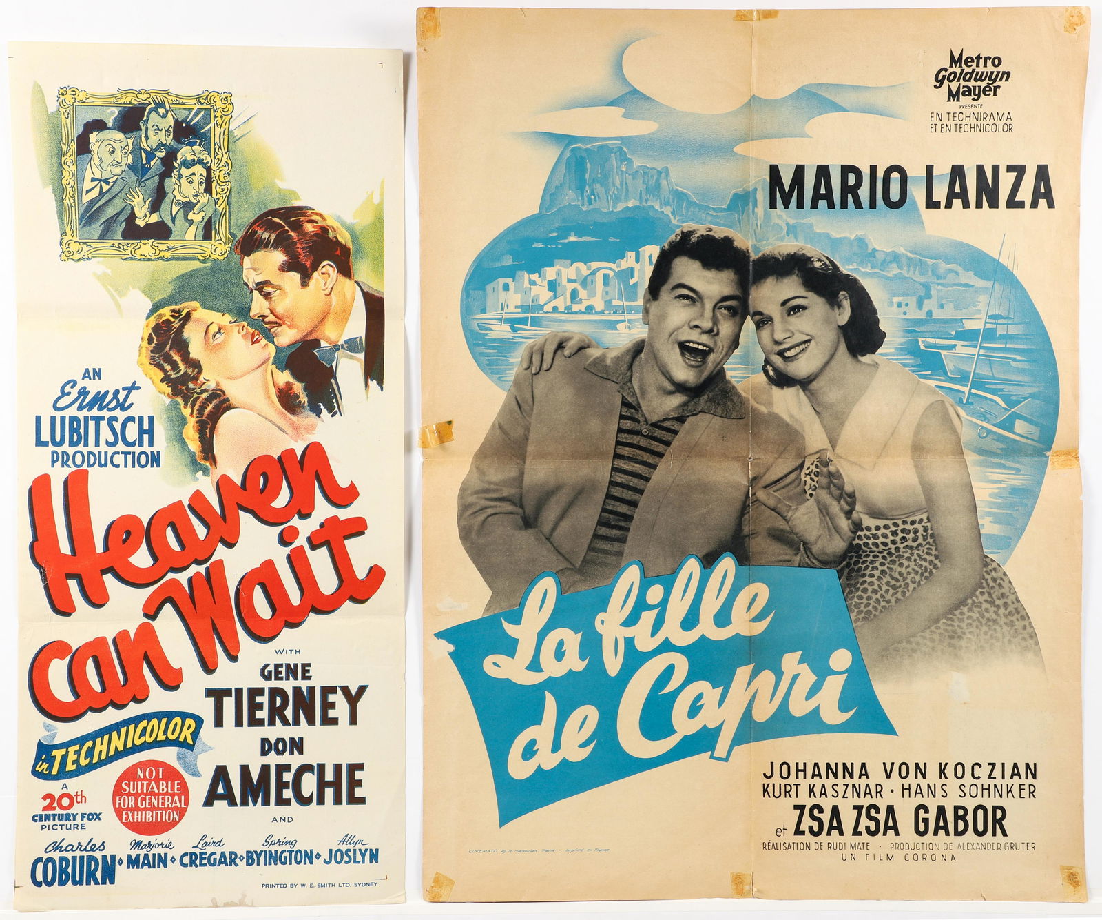 Heaven Can Wait and La Fille de Capri Pair of Posters (1 of 7)
