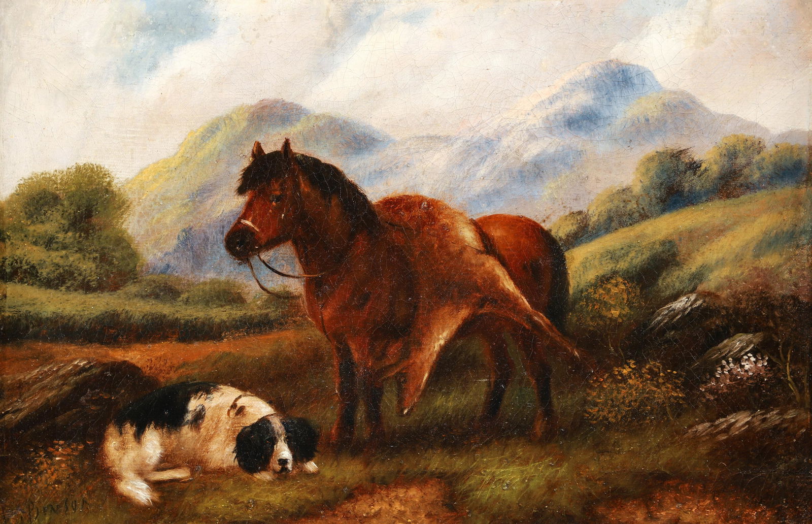 Benson painting Taking a Break after the Hunt (1 of 4)