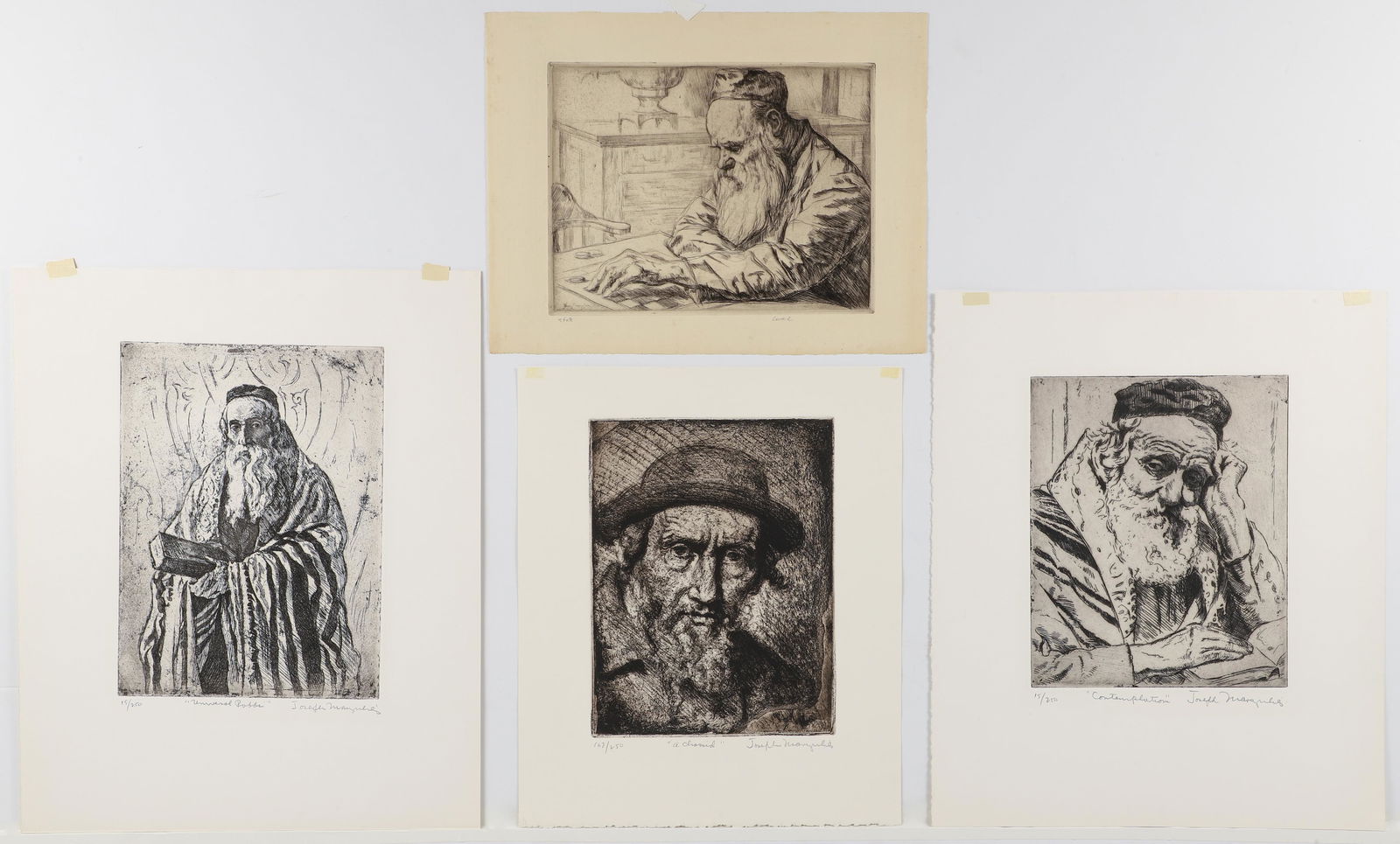 Joseph Margulies Group of 4 Signed Aquatint Etchings (1 of 13)