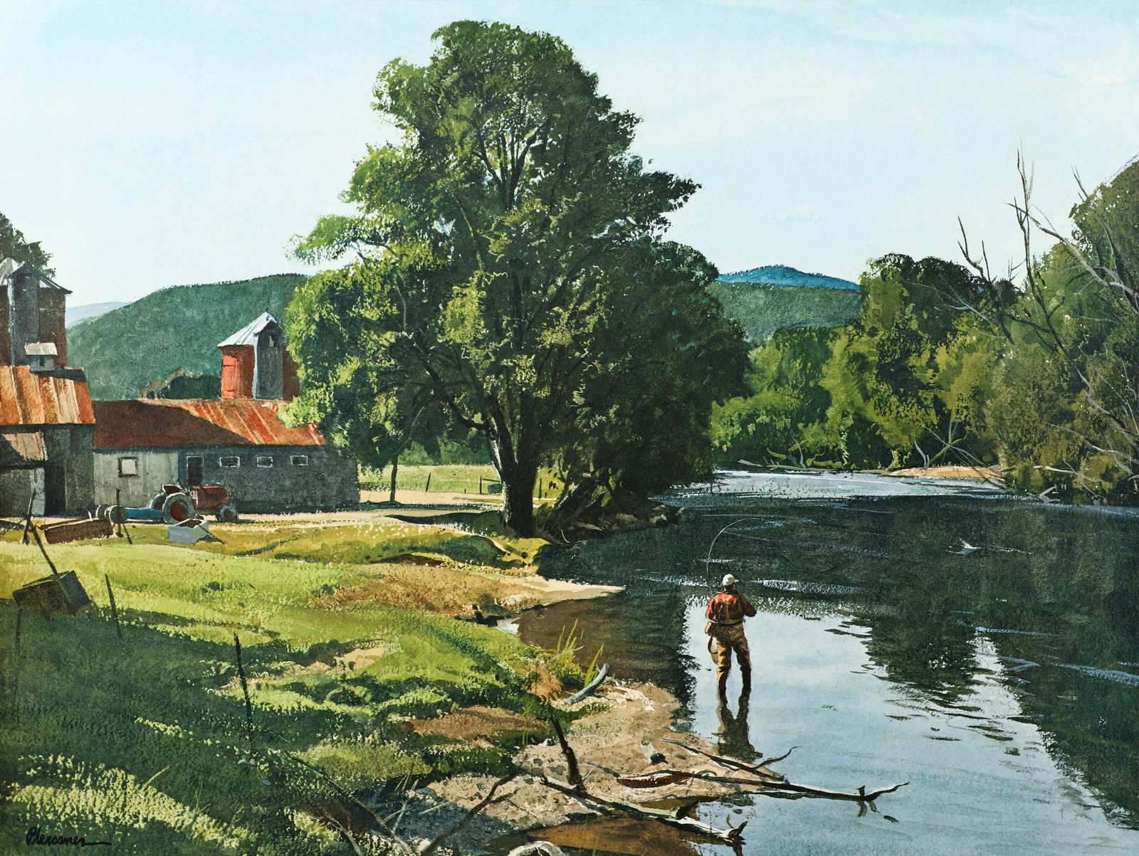 Ogden Pleissner Battenkill at Benedict's Crossing 1978 lithograph (1 of 6)