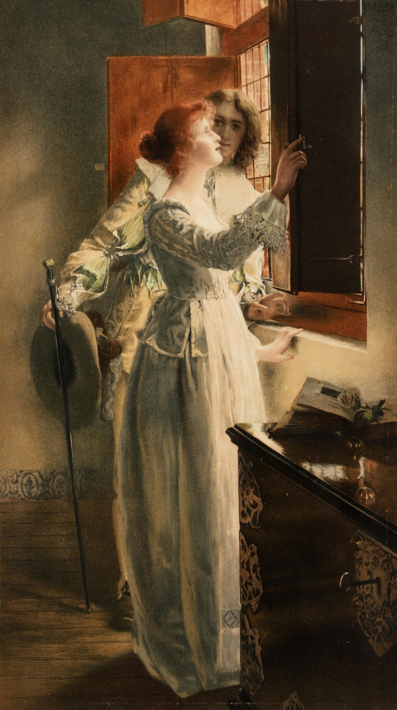 Lady Laura Alma Tadema signed print Silent Persuasion (1 of 4)