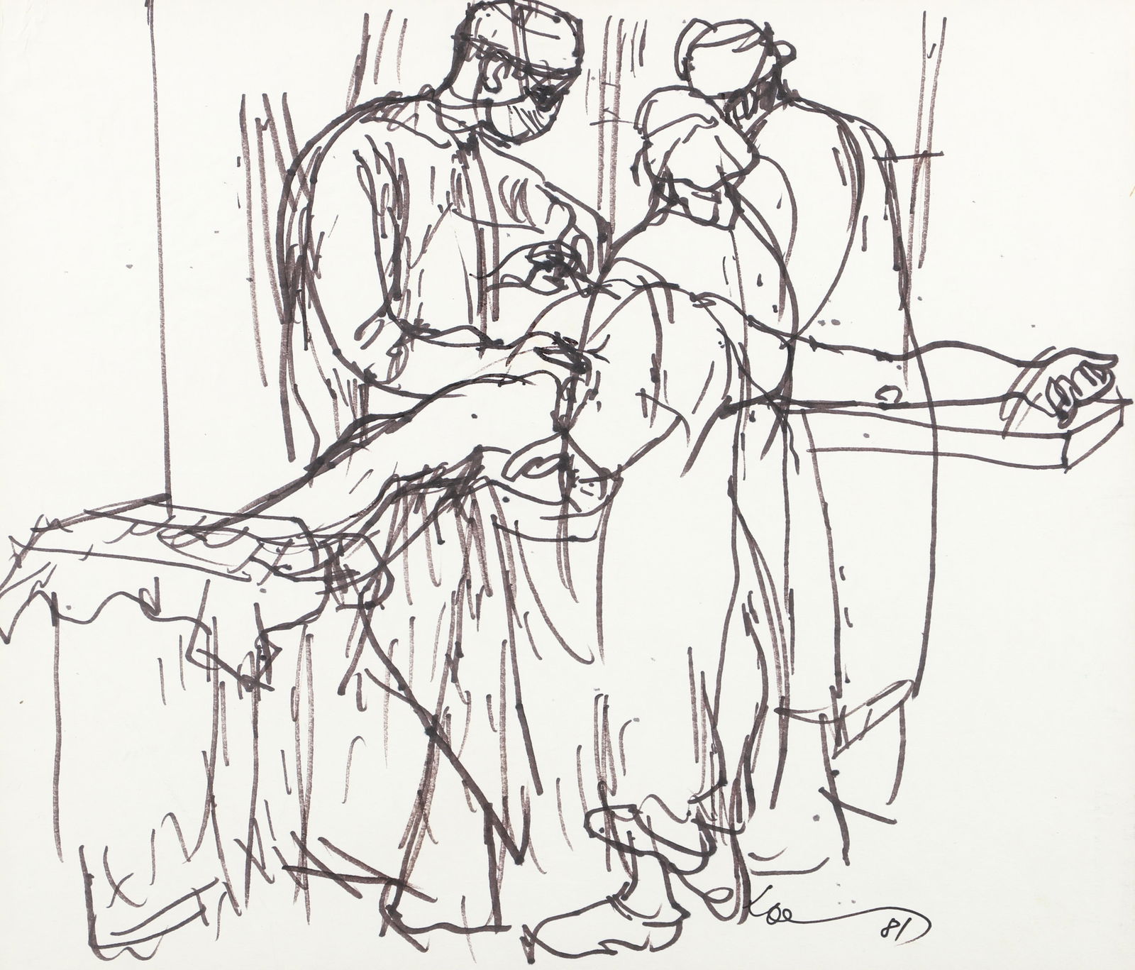 Henry Koerner Study of a Surgeon 1981 (1 of 4)