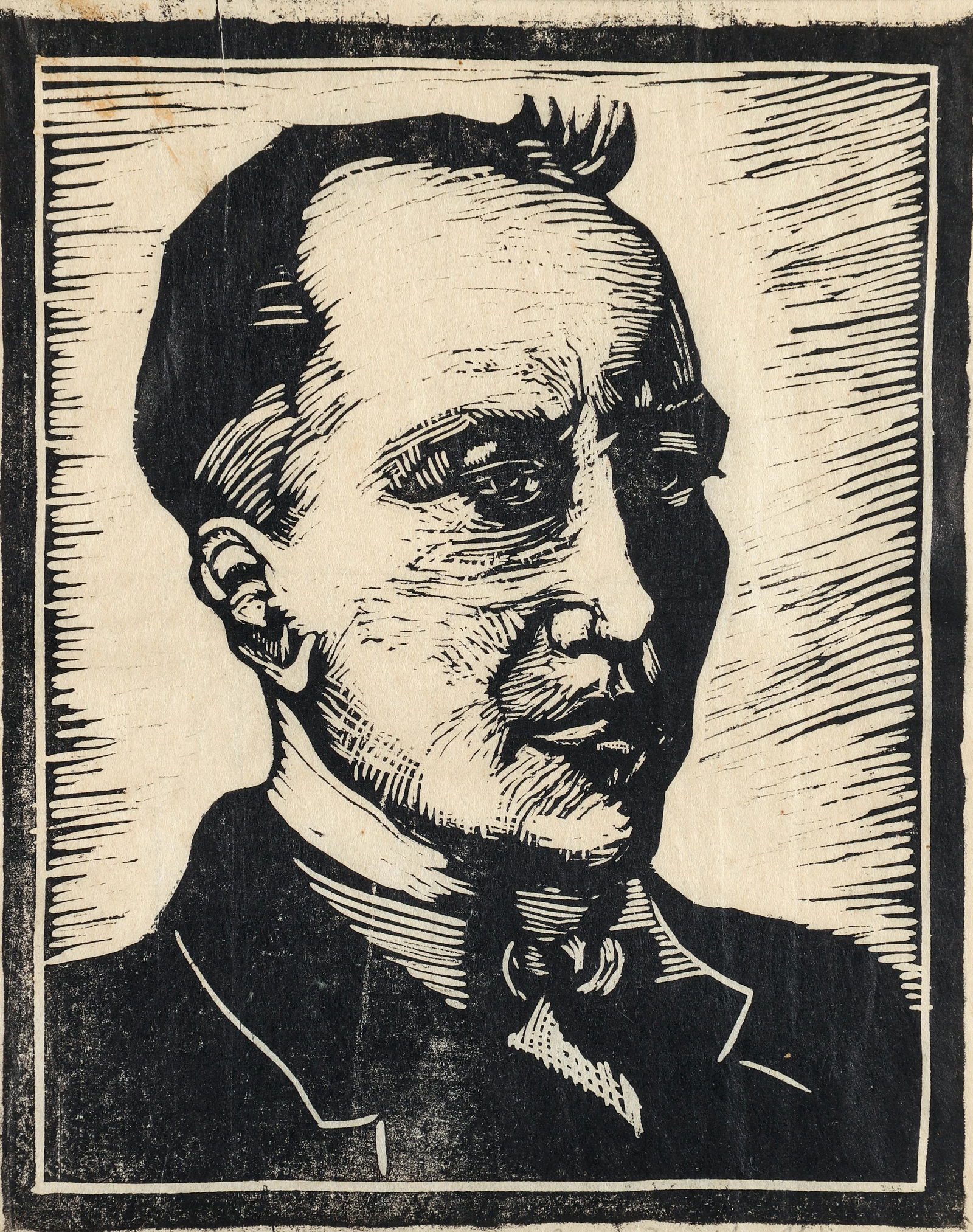 Mary Martha Himler 1930 woodcut Joe (1 of 5)