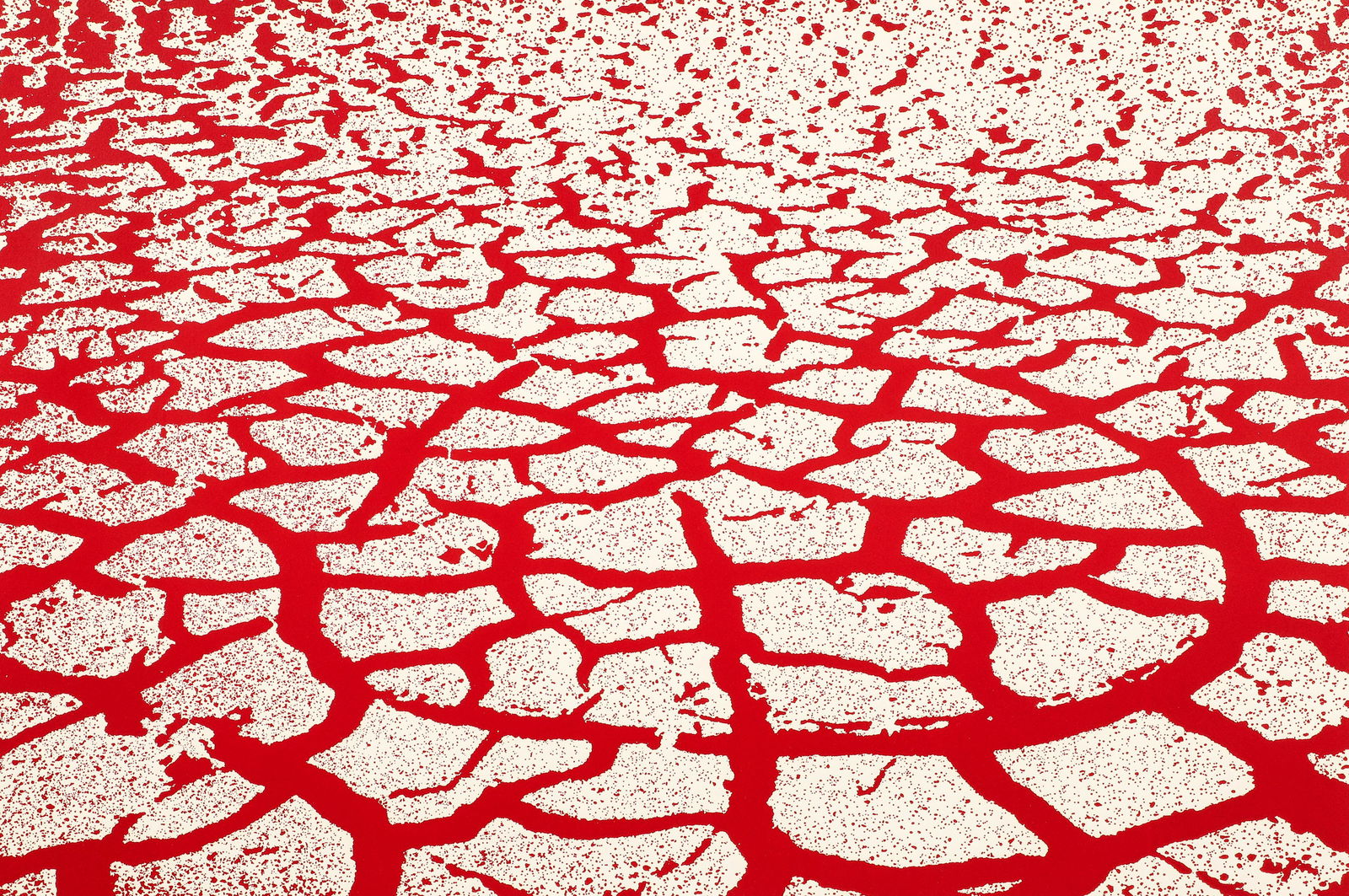 Menashe Kadishman Red Cracked Earth Etching (1 of 5)