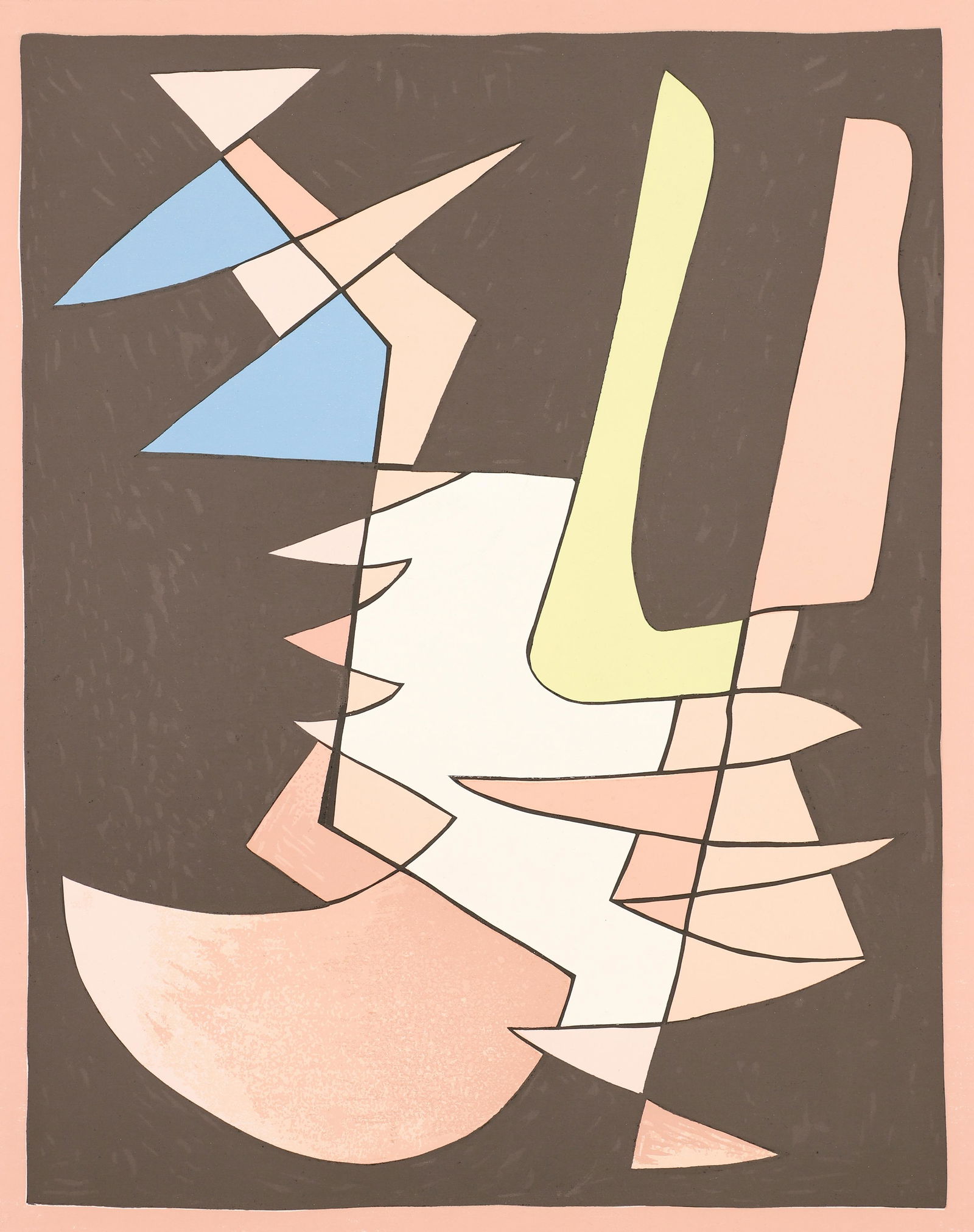 Alberto Magnelli Opposition Signed Serigraph 1953: Magnelli, Alberto (Italian, 1888-1971), Opposition, 1953, serigraph, signed and marked e/a xix in ink to the bottom, image 16 x 12.5 inches, full sheet 25 x 19.75 inches, unframed.