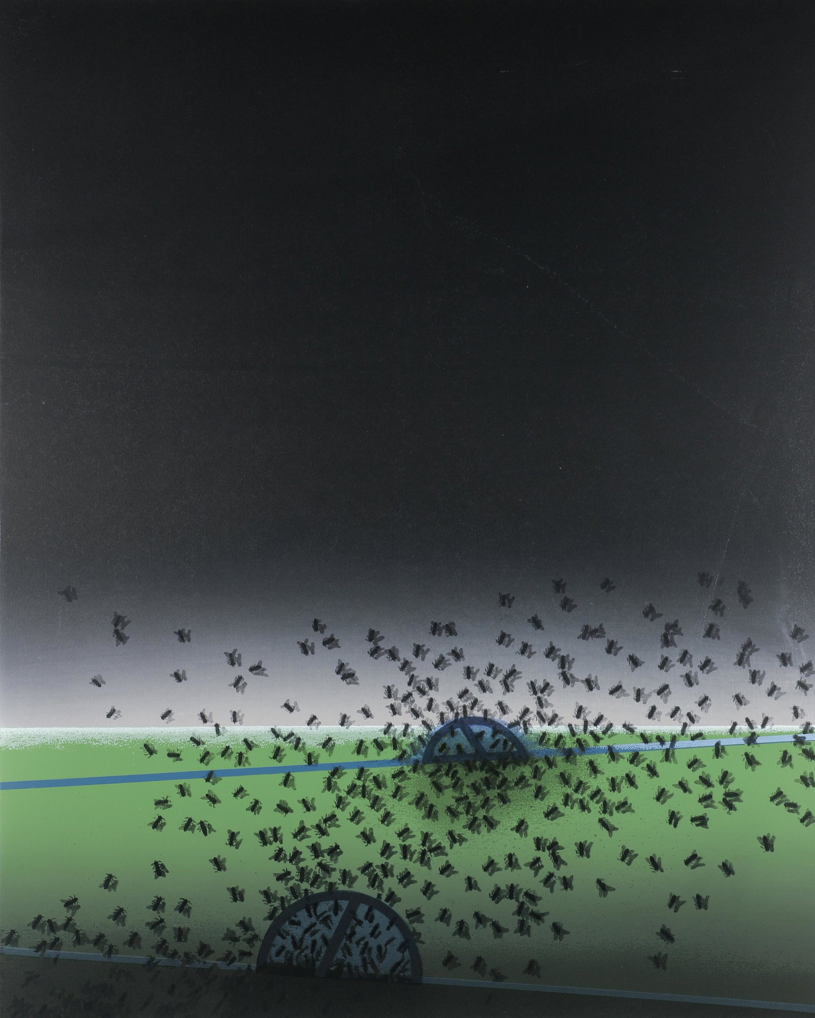 David Manzur 1993 orig litho Requiem Para Un Paisaje: Manzur Londono, David (Colombian, born 1929), Requiem Para Un Paisaje AmazÃ³nico, 1993, lithograph printed in colors, 30.5 x 24.5 inches, pencil signed, dated, and inscribed P. A., unframed.