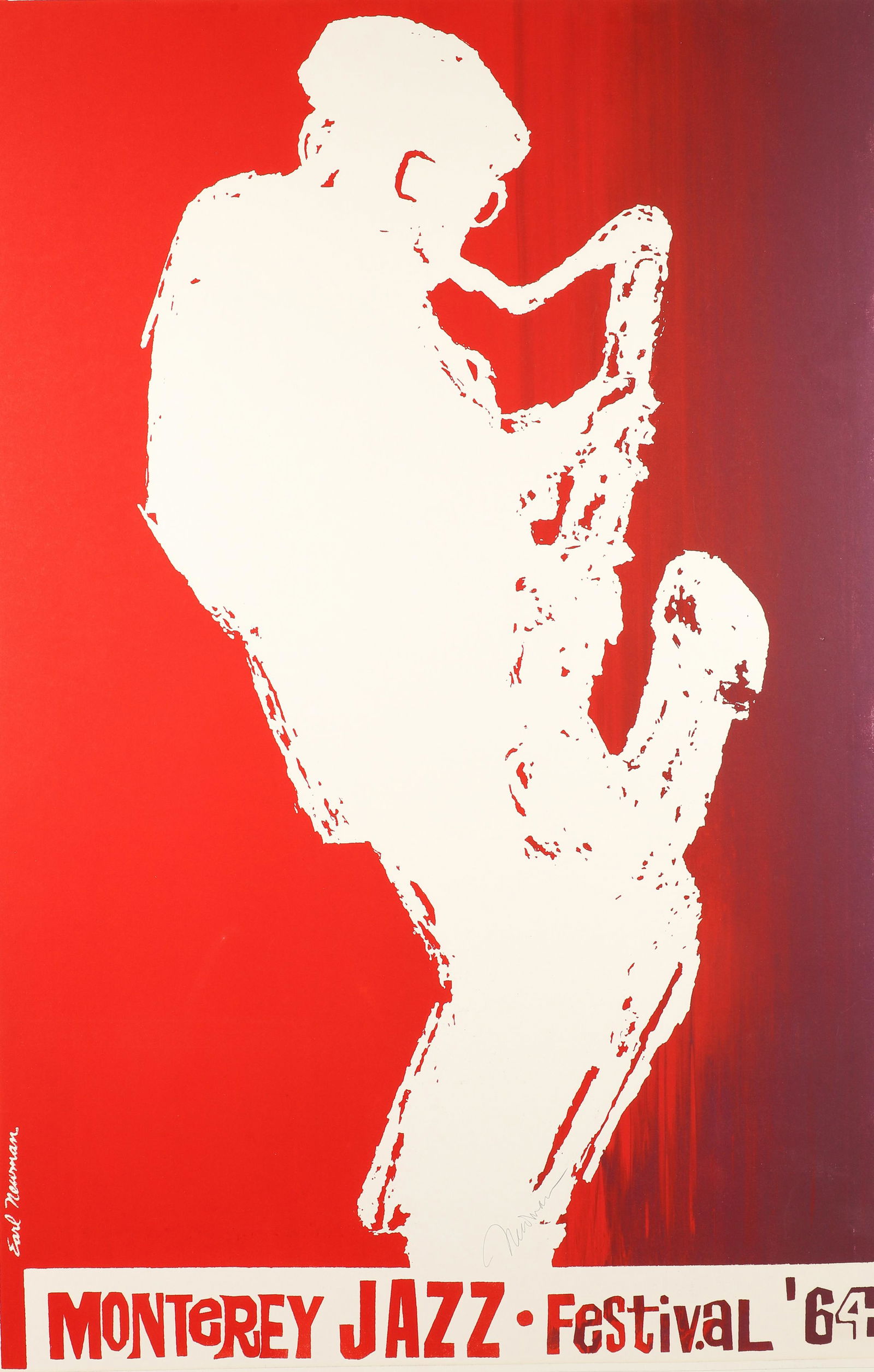Earl Newman Signed Monterey Jazz Festival Poster 1964 (1 of 4)