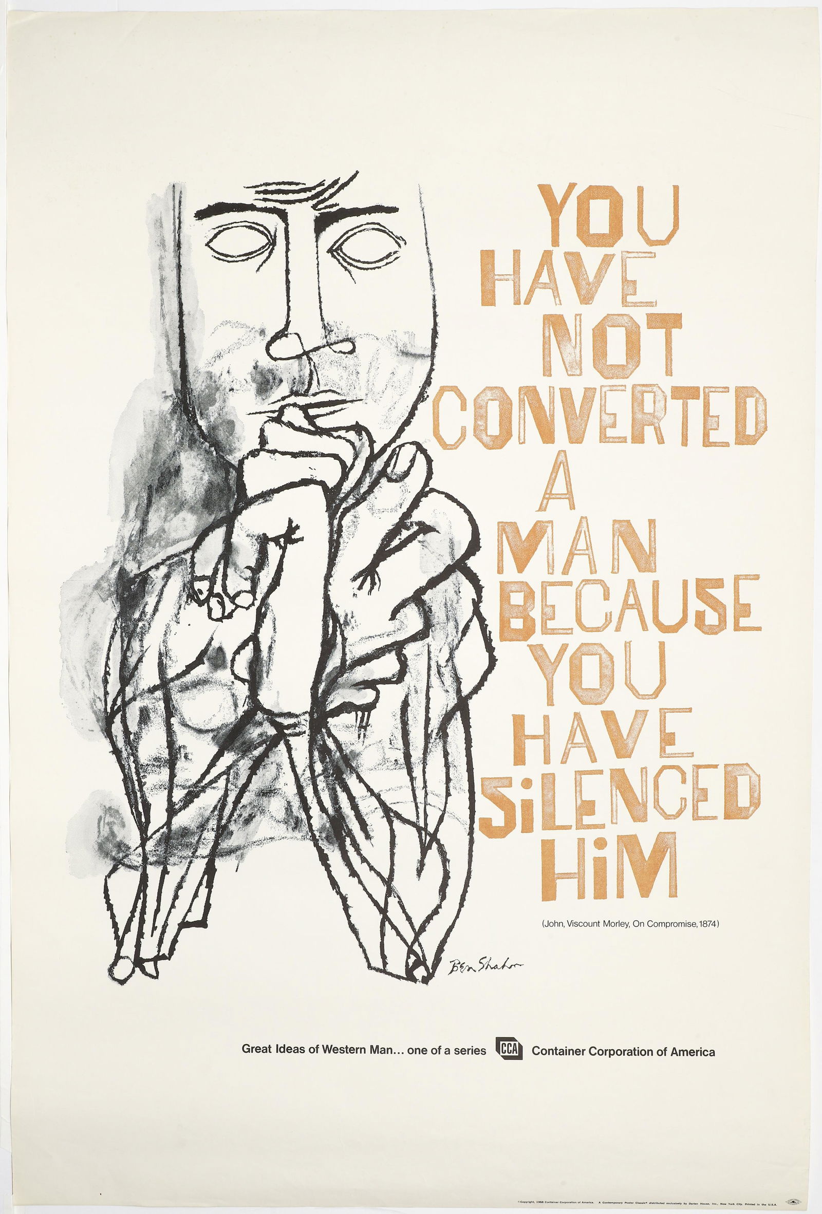 Ben Shahn You Have Not Converted 1968 Poster (1 of 4)